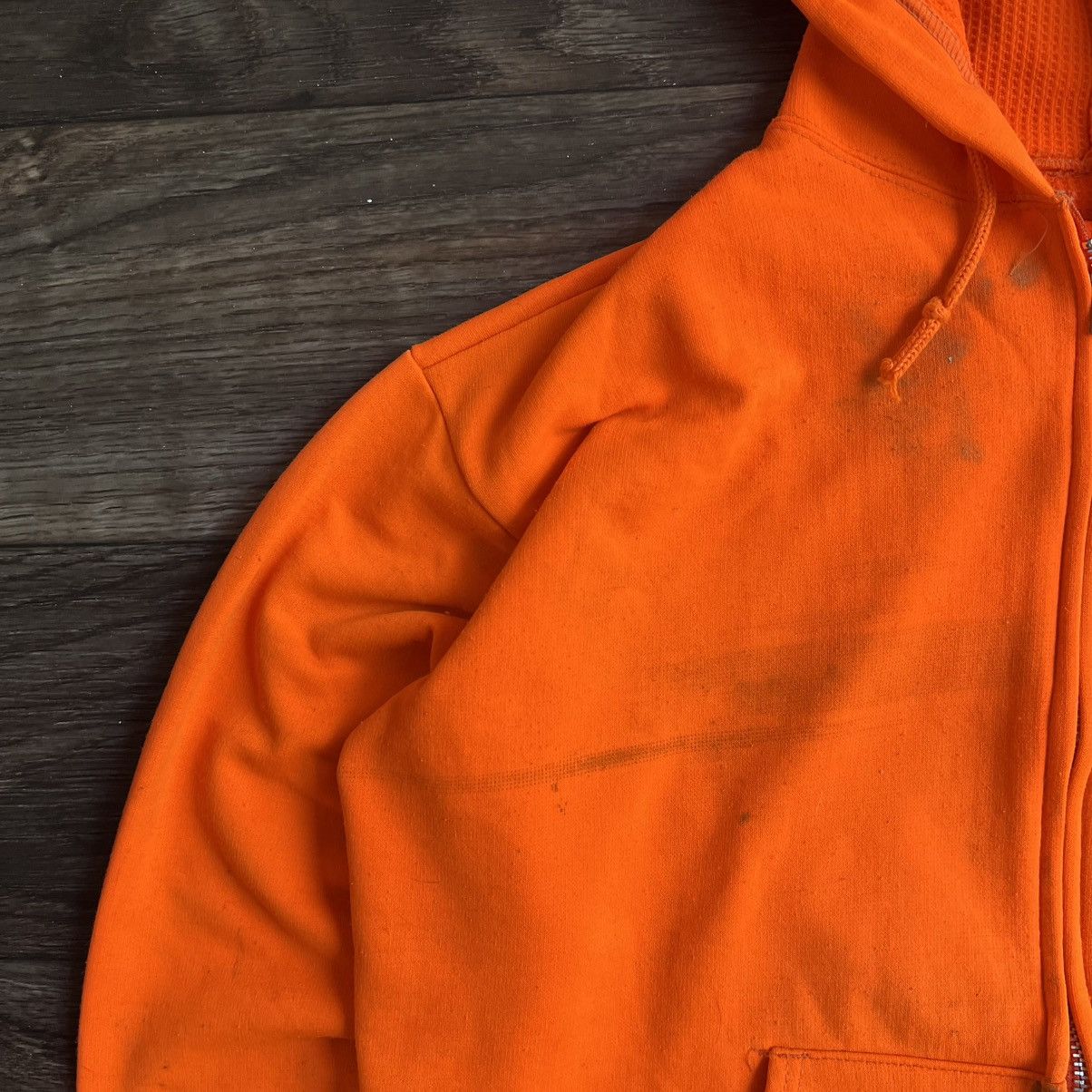 Vintage Vintage 1970s Thermal Hunting Full-Zip Hoodie Size US L / EU 52-54 / 3 - 9 Thumbnail