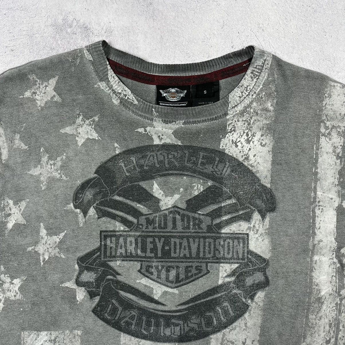Harley Davidson Vintage Harley Davidson USA Flag Affliction style tee 90’s Size US S / EU 44-46 / 1 - 5 Thumbnail