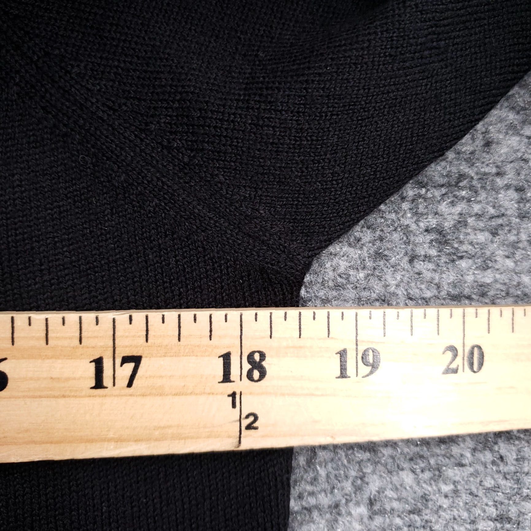 Saks Fifth Avenue Saks Fifth Avenue Sweater Womens L Black Wool Pullover Mock Neck Raglan Sleeve Knit Solid The Works Size L / US 10 / IT 46 - 5 Thumbnail
