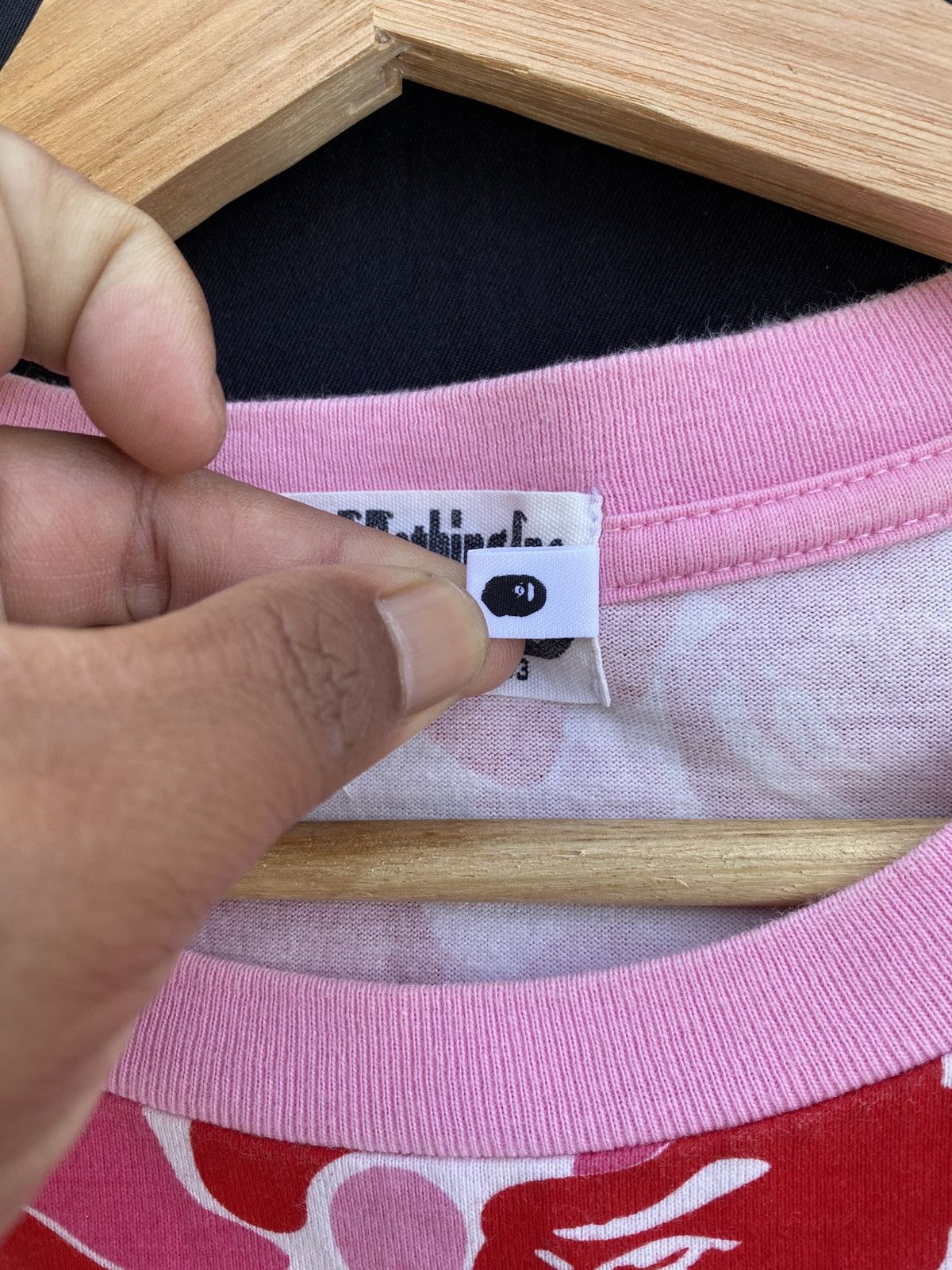 Bape Rare BAPE ABC camo pink ape head logo T-shirt A Bathing Ape Size US M / EU 48-50 / 2 - 12 Thumbnail