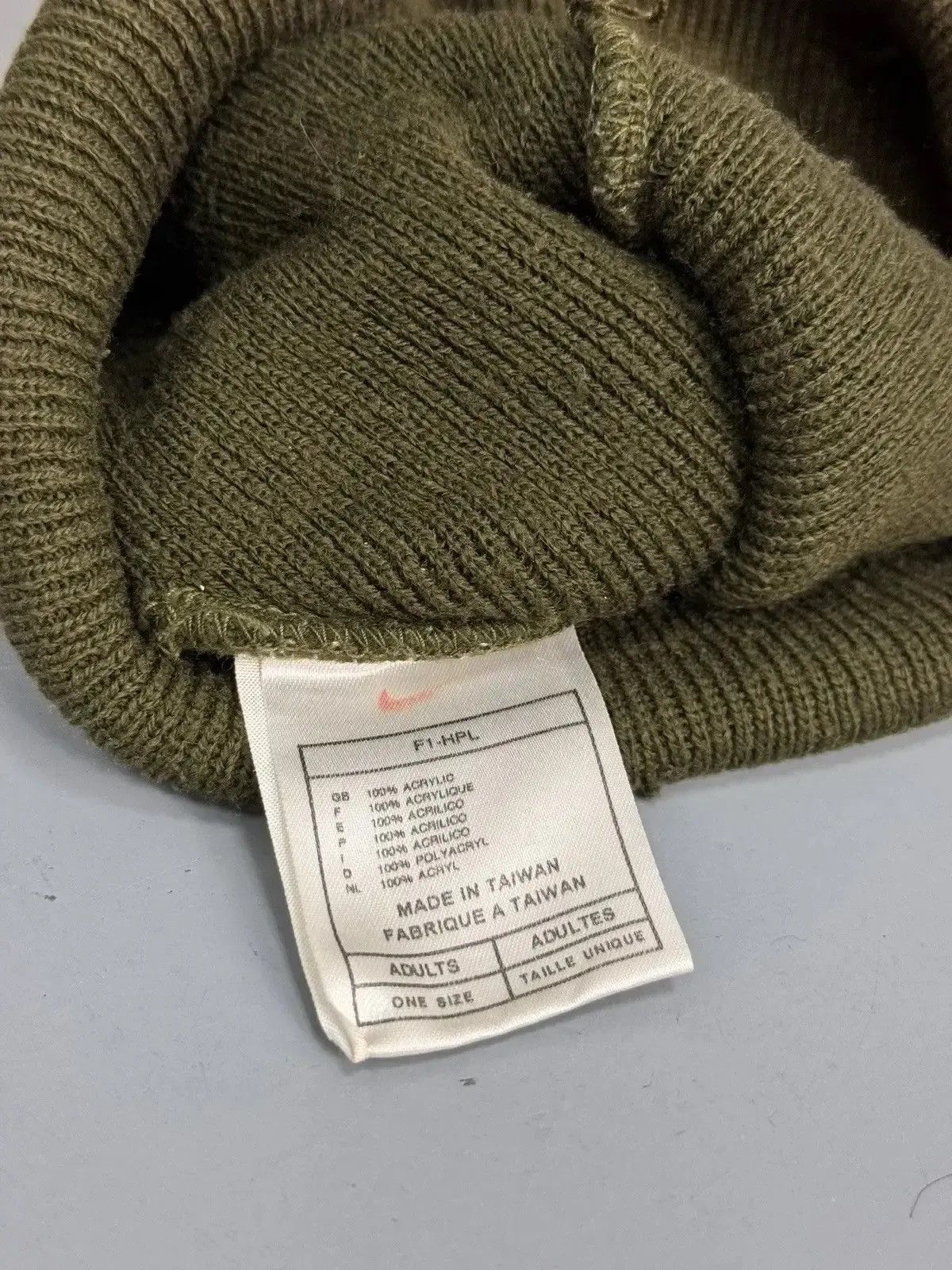 Japanese Brand × Nike Vintage Rare nike Knitted REVERSIBLE HAT/SCARF Y2K Size ONE SIZE - 2 Thumbnail