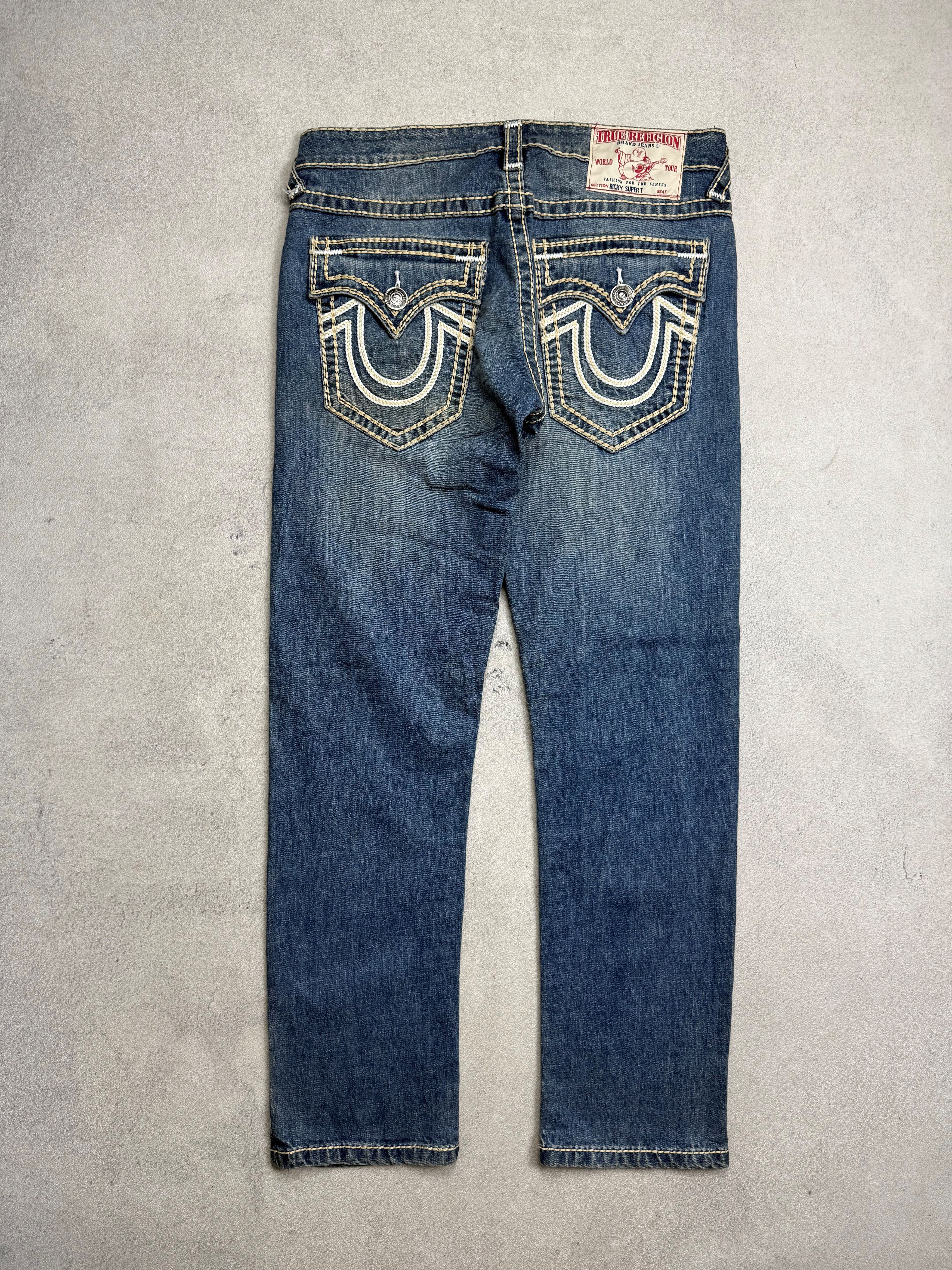 True Religion True Religion Y2K Ricky Super T Denim Pants Size US 34 / EU 50 - 1 Thumbnail