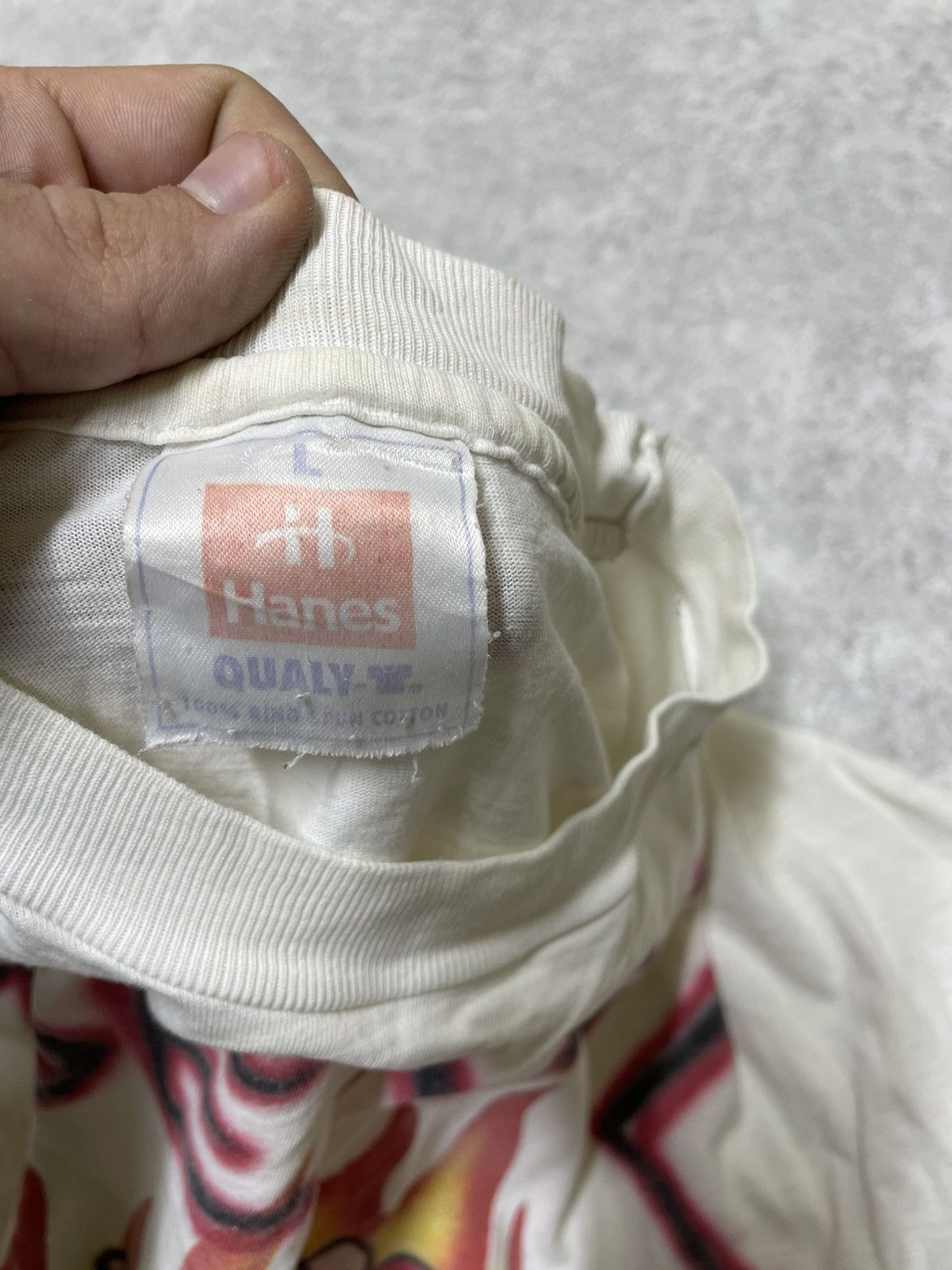 Band Tees × Hanes × Vintage Devil rock t-shirt Japan style perfect fit Size US M / EU 48-50 / 2 - 5 Thumbnail