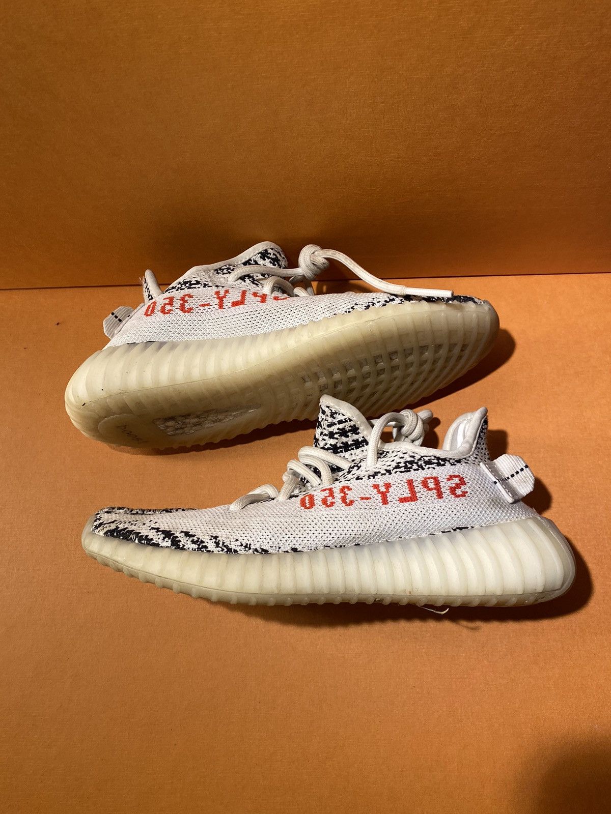 image of Adidas Yeezy Boost Shoes in White, Women's (Size 4)