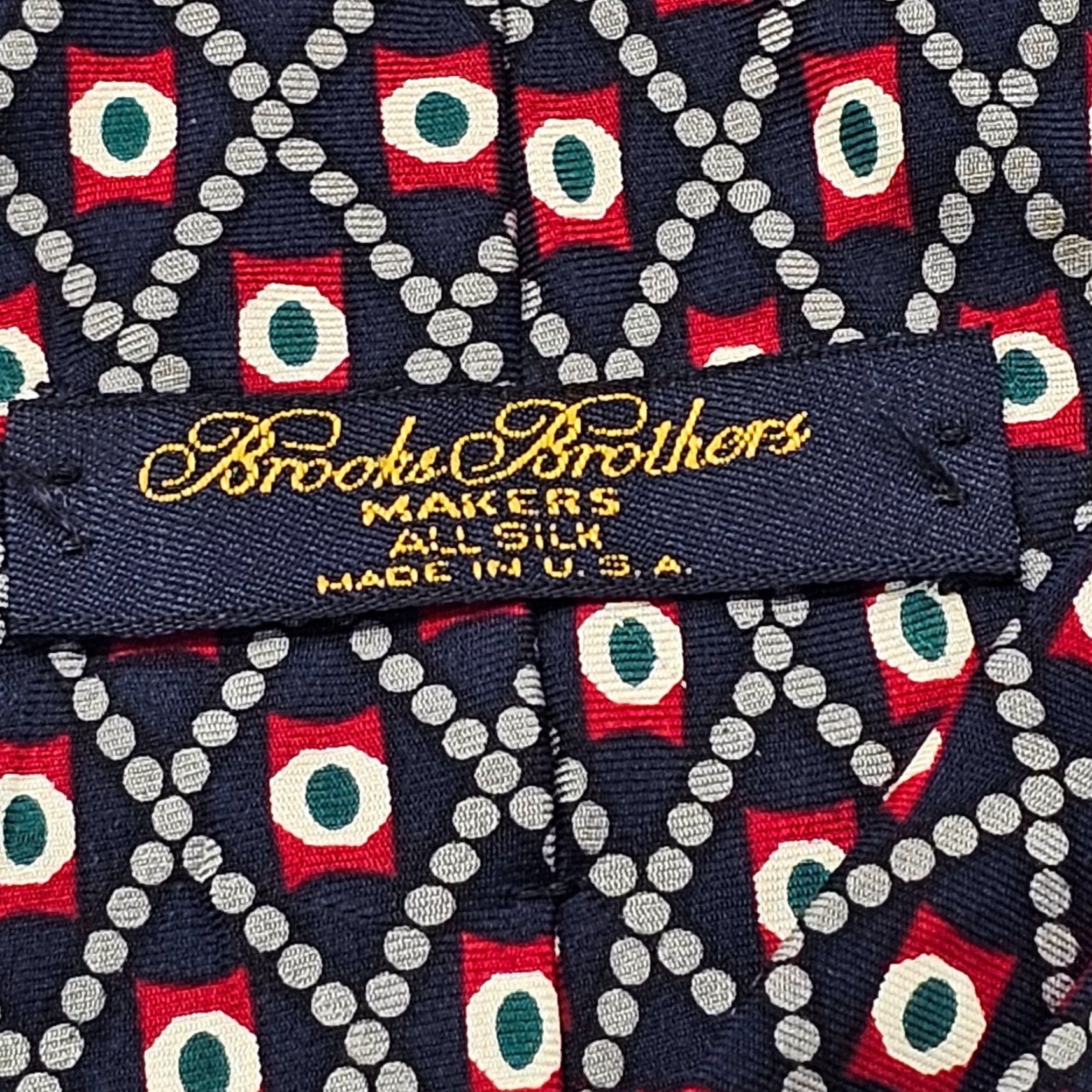 Brooks Brothers VINTAGE Brooks Brothers Necktie Mens Blue 100% Silk Geometric Preppy USA 57" x 3.75" Tie Mens Blue Silk Geometric Preppy Ivy 58X3.75 USA Size ONE SIZE - 6 Thumbnail