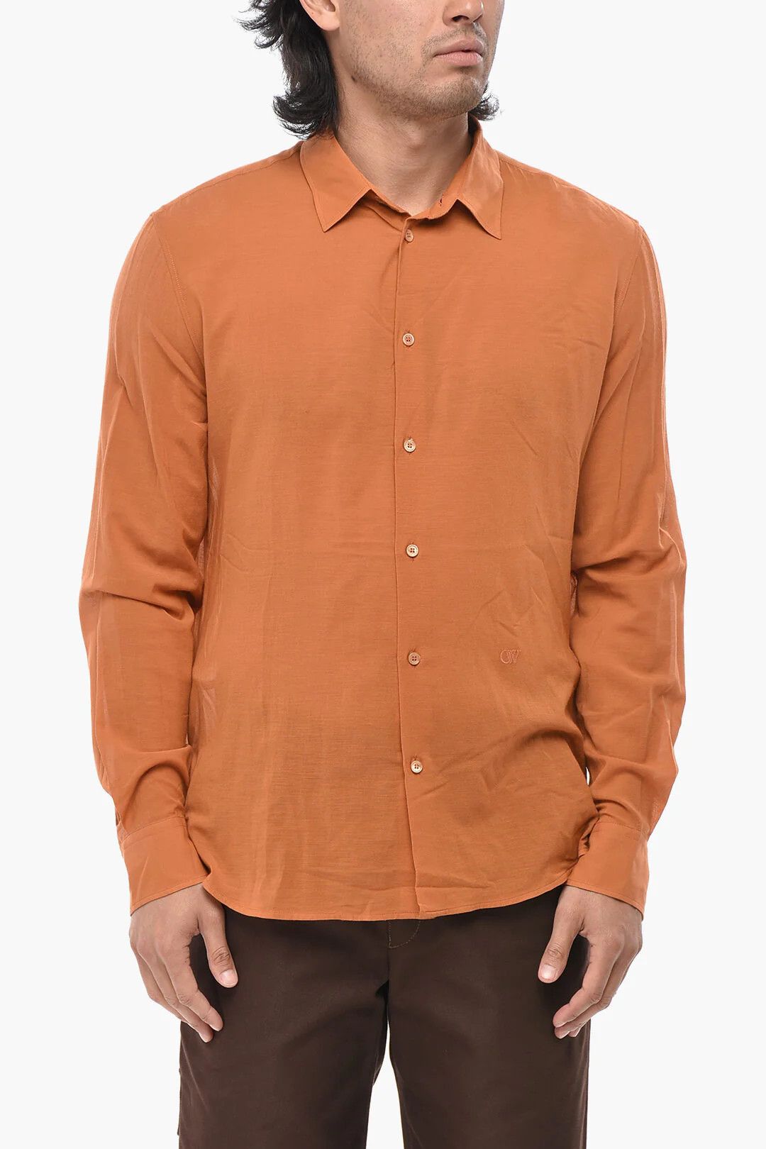 Off-White og1mm0526 Jersey Shirt in Orange Size US XL / EU 56 / 4 - 1 Thumbnail