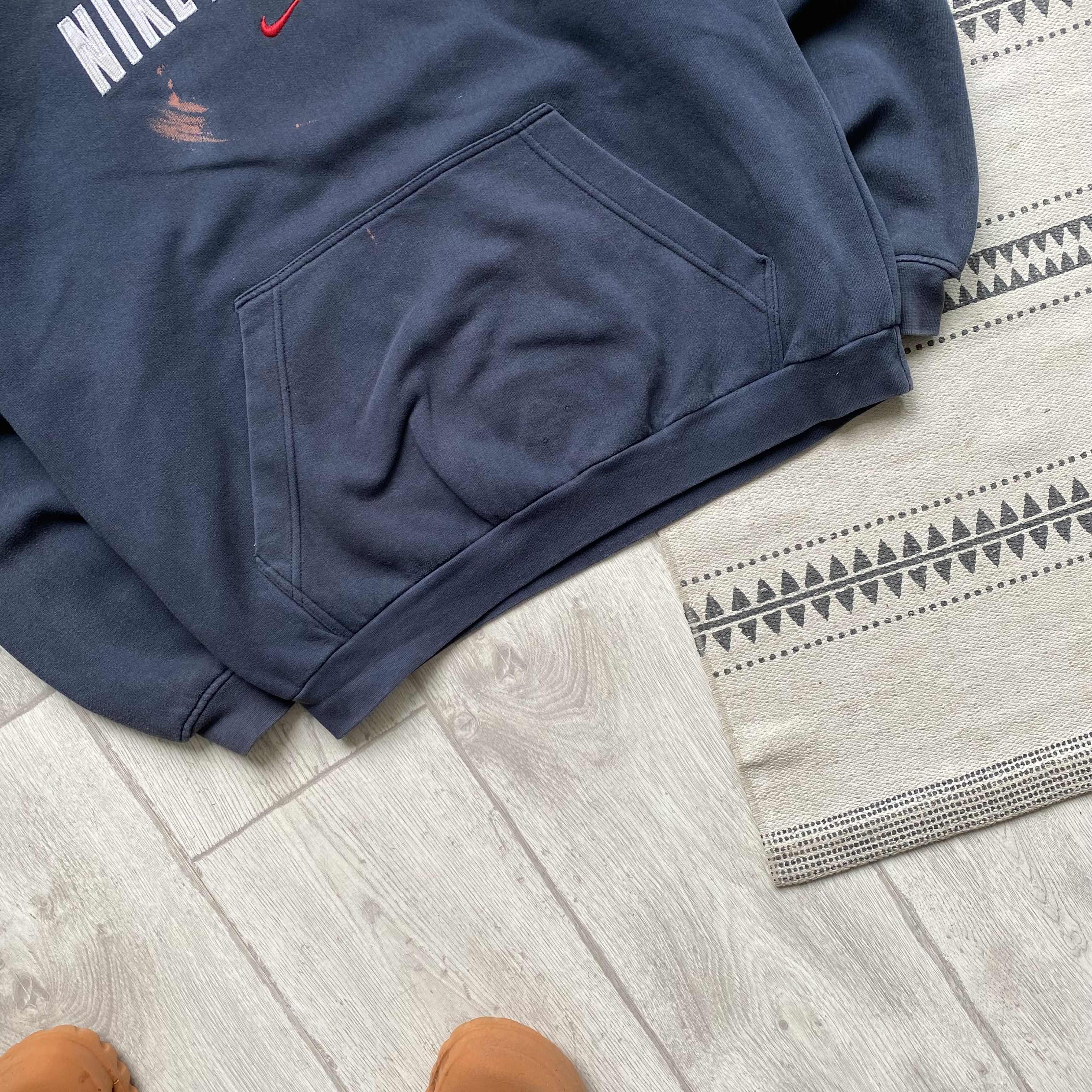 Nike 🦍 Vintage Faded Nike Athletic Boxy Hoodie mini swoosh Y2K Size US M / EU 48-50 / 2 - 3 Thumbnail