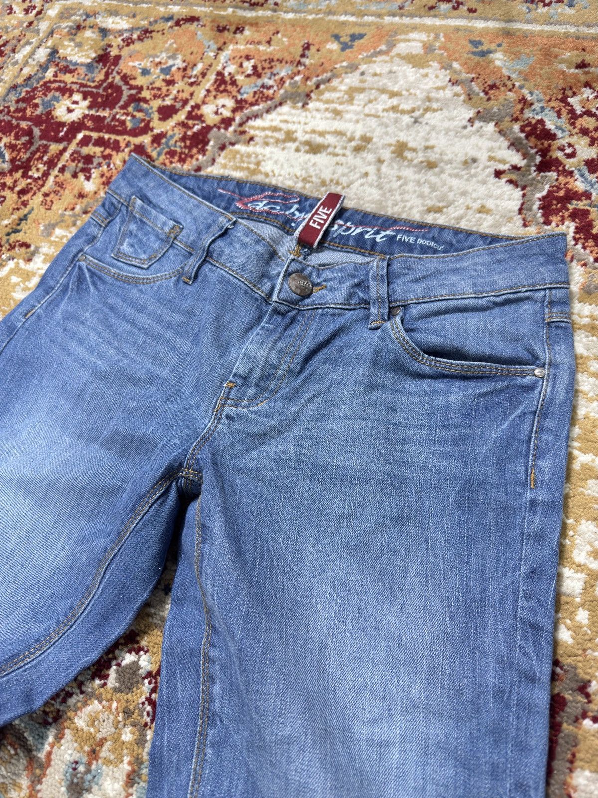 Hysteric Glamour ᶠᵃⁿᶜʸᵍᵘʸ Y2K Flared Baggy Washed Bootcut Denim Jeans Vintage Size US 28 / EU 44 - 3 Thumbnail