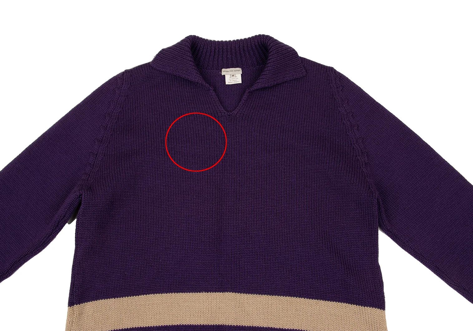Dries Van Noten Knit Sweater in Purple, Size M with Minor Flaw Size US M / EU 48-50 / 2 - 4 Thumbnail