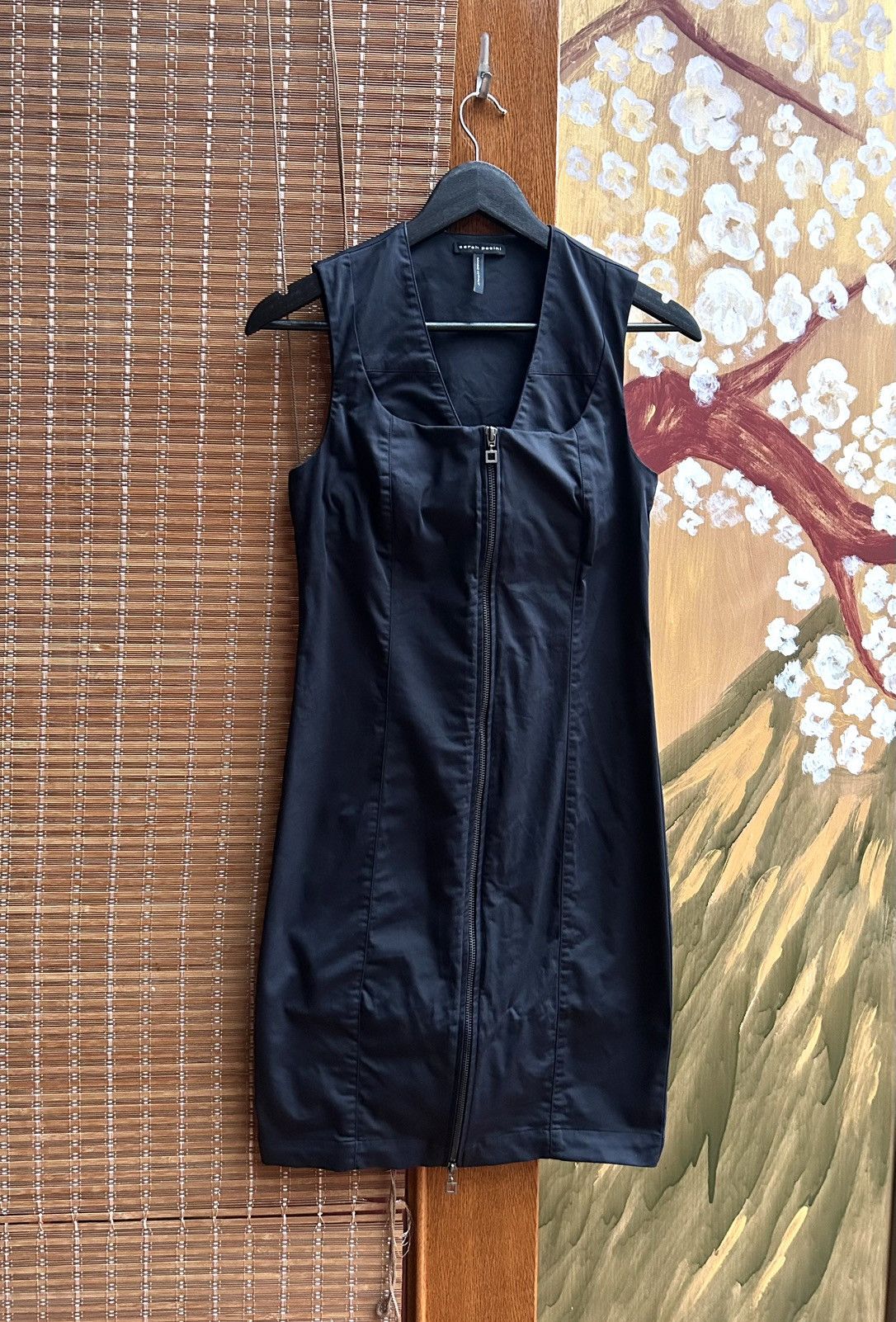 Sarah Pacini × Vintage Sarah Pacini Black Zip Front Sleeveless Dress Size 1 Size S / US 4 / IT 40 - 1 Thumbnail