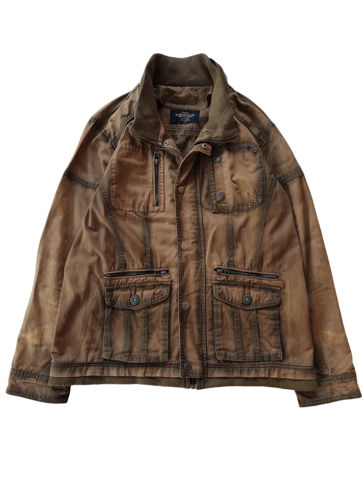 Japanese Brand Vintage Sun Faded Roushatte Jacket Zipper Size US L / EU 52-54 / 3 - 2 Thumbnail