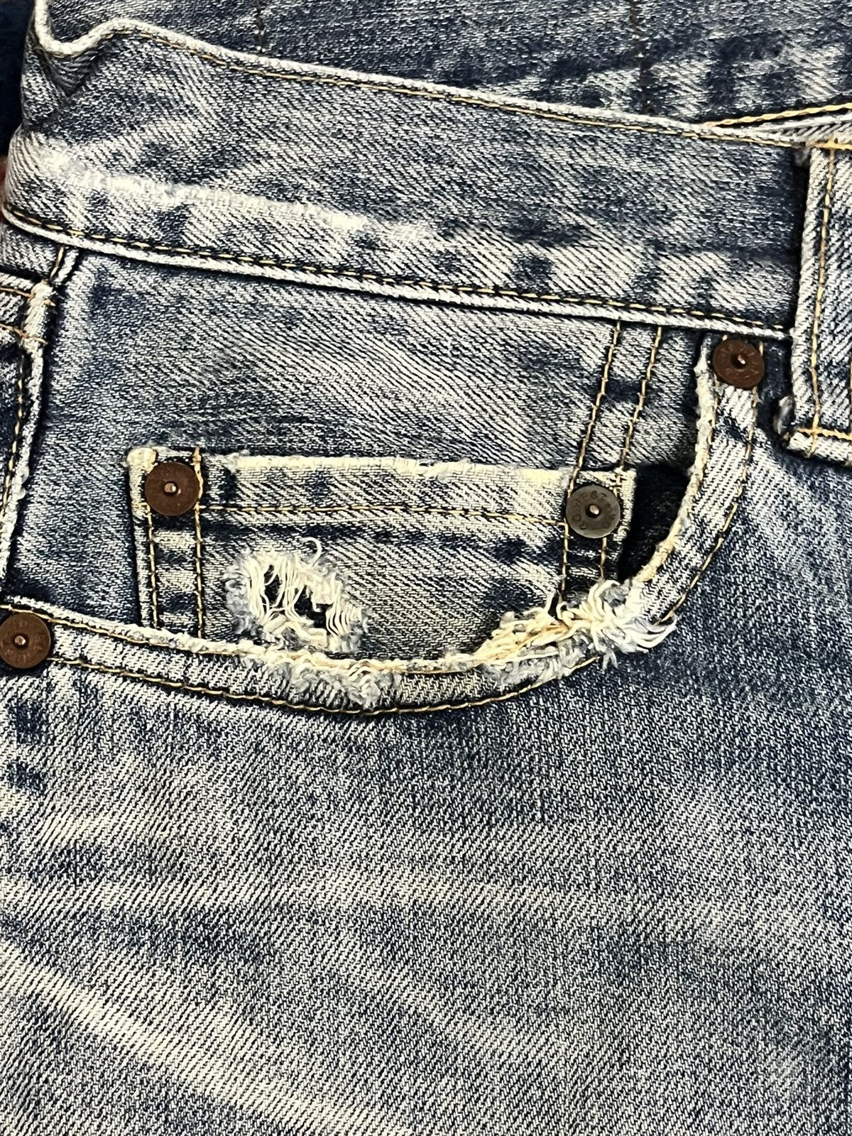 Japanese Brand Vintage Gowest Distressed Denim Size US 29 - 4 Thumbnail