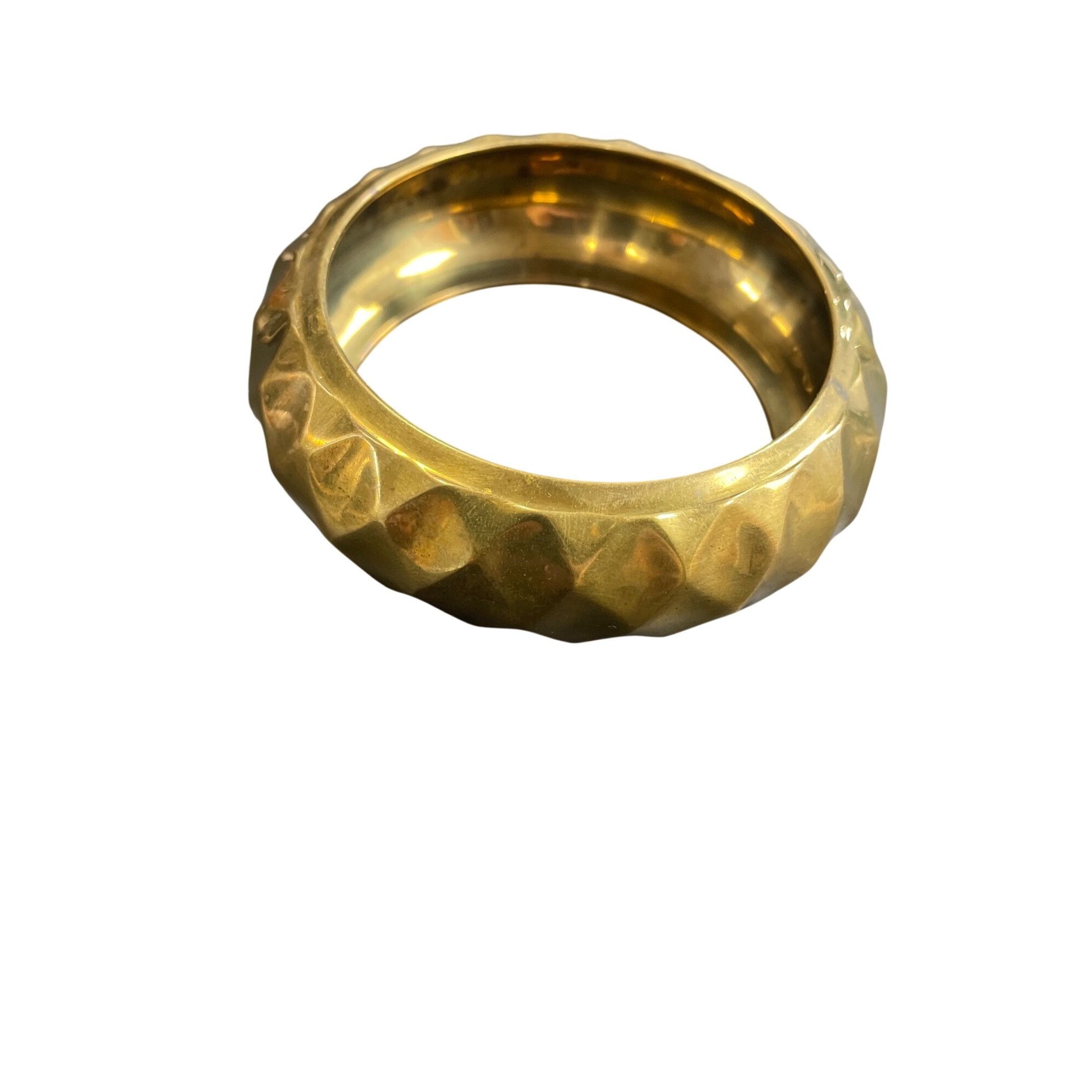 Other Set Of 4 Vintage Brass Bangles With Textured & Smooth Design Size ONE SIZE - 2 Thumbnail