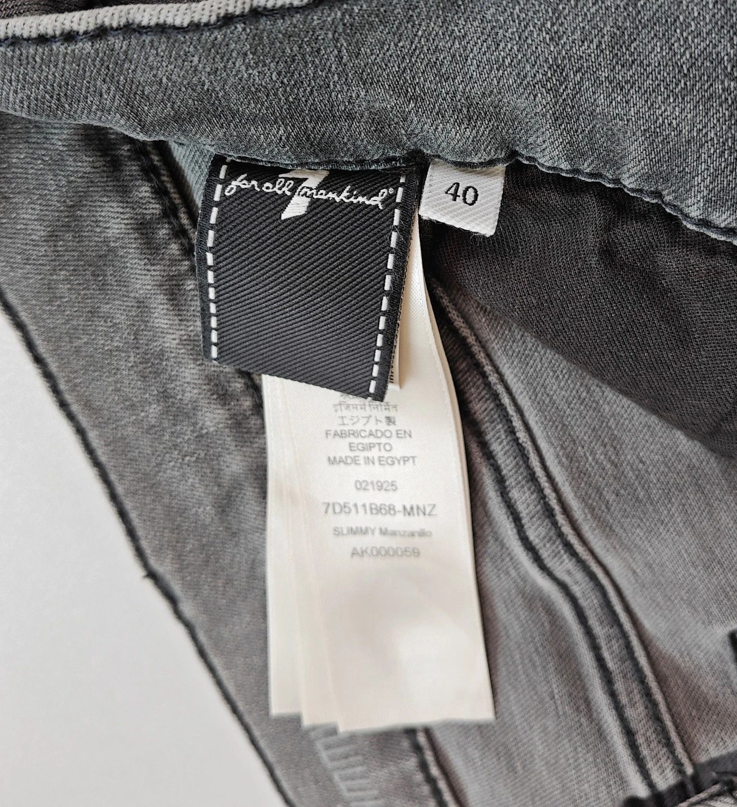 7 For All Mankind 7 For All ManKind Slimmy Manzanillo Jeans T / 6028 Size US 40 / EU 56 - 7 Thumbnail