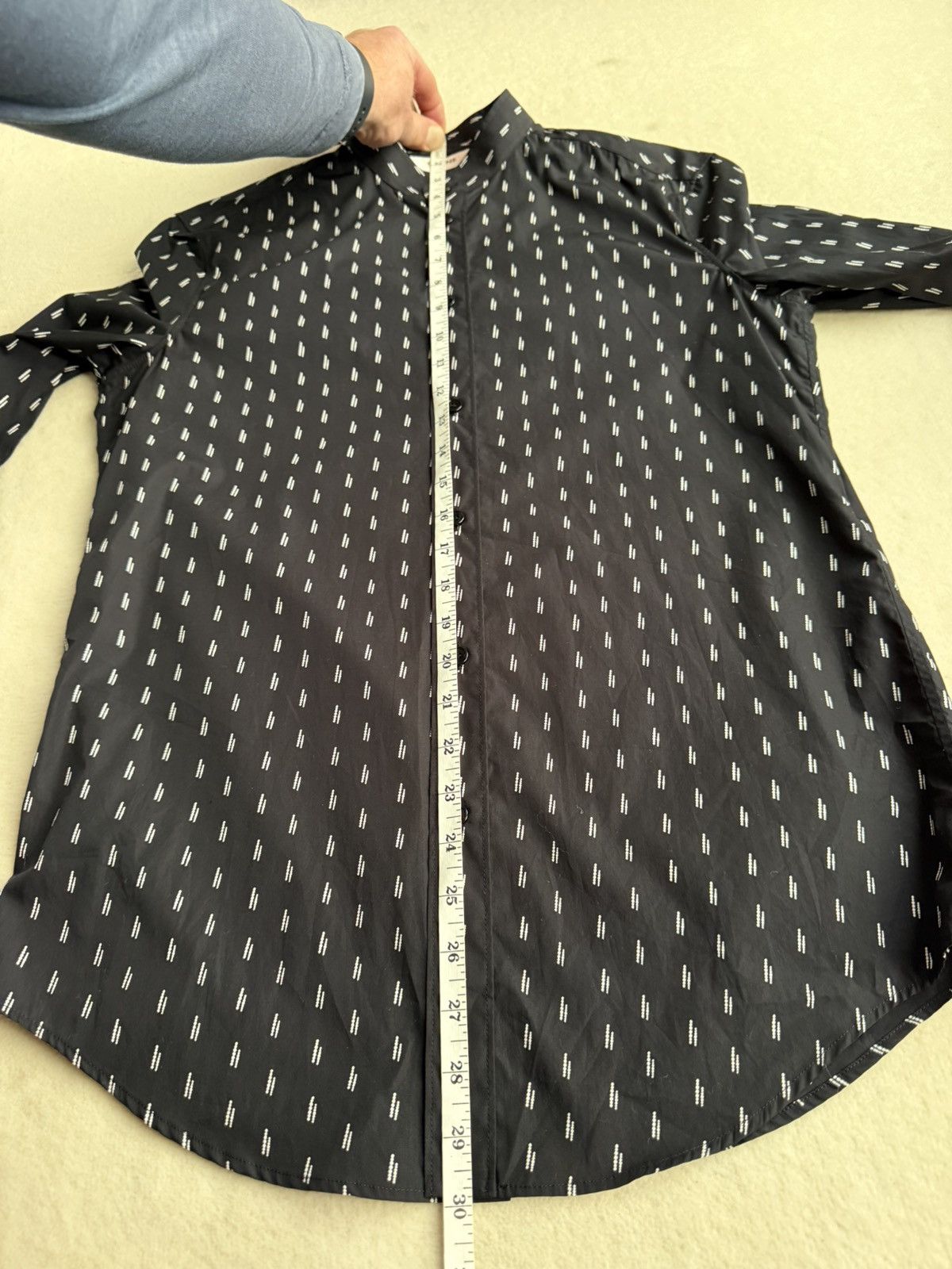 Celine SS19 Celine stand up collar black shirt Hedi Slimane 37 BNWT Size US S / EU 44-46 / 1 - 6 Thumbnail