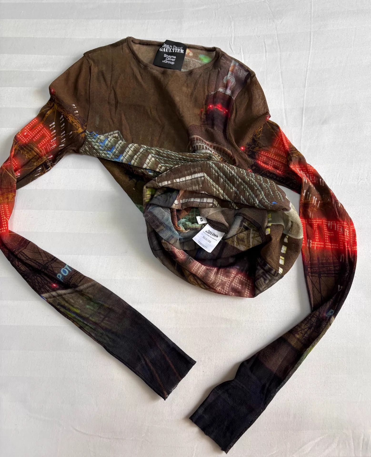 Shyne JPG x Shayne Oliver City Night Mesh Top XS Size XS / US 0-2 / IT 36-38 - 6 Thumbnail