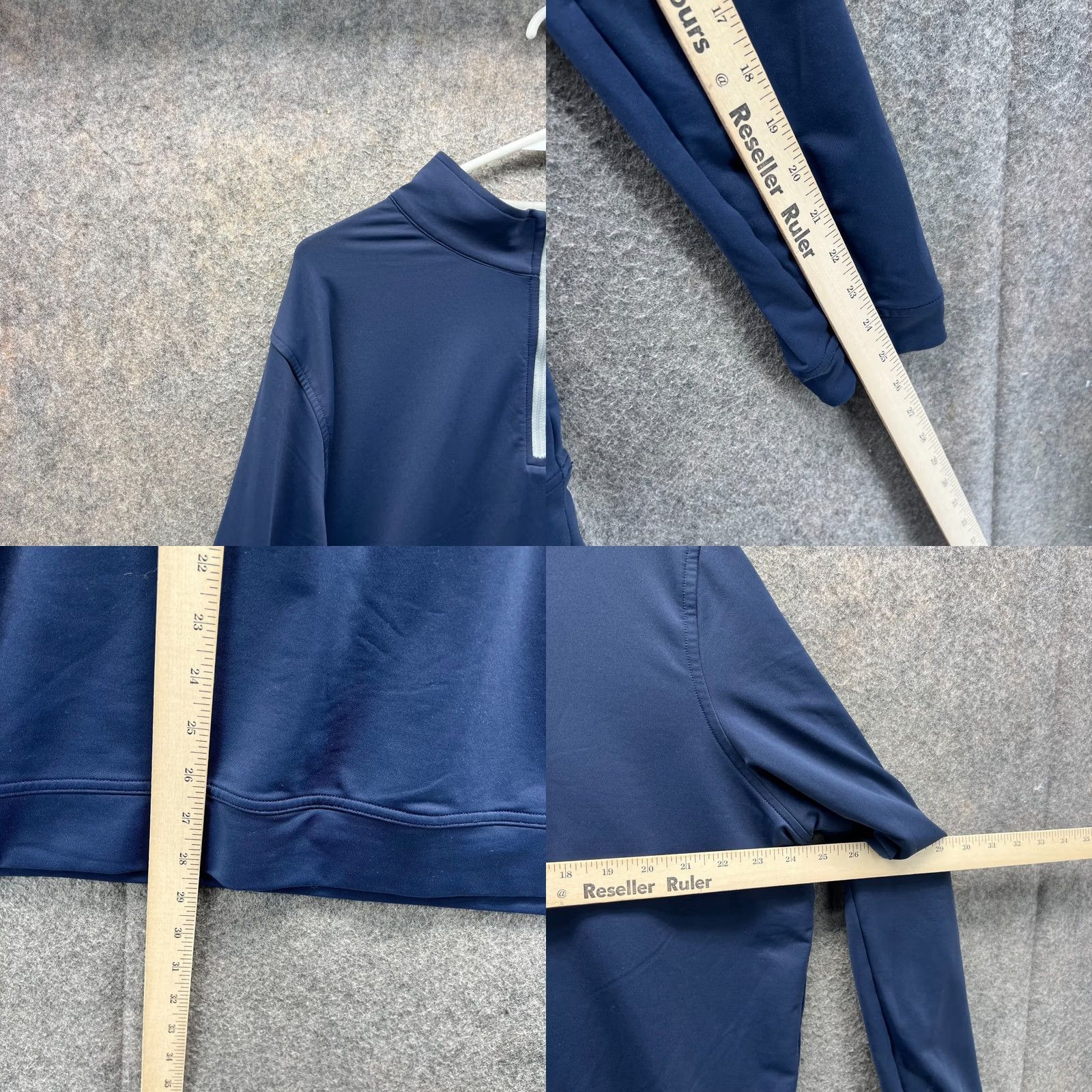 Peter Millar Peter Millar Pullover Sweatshirt Knit Mens XL Blue Zip Mock Neck Golf Logo Preppy All Seasons Shirt Size US XL / EU 56 / 4 - 8 Thumbnail