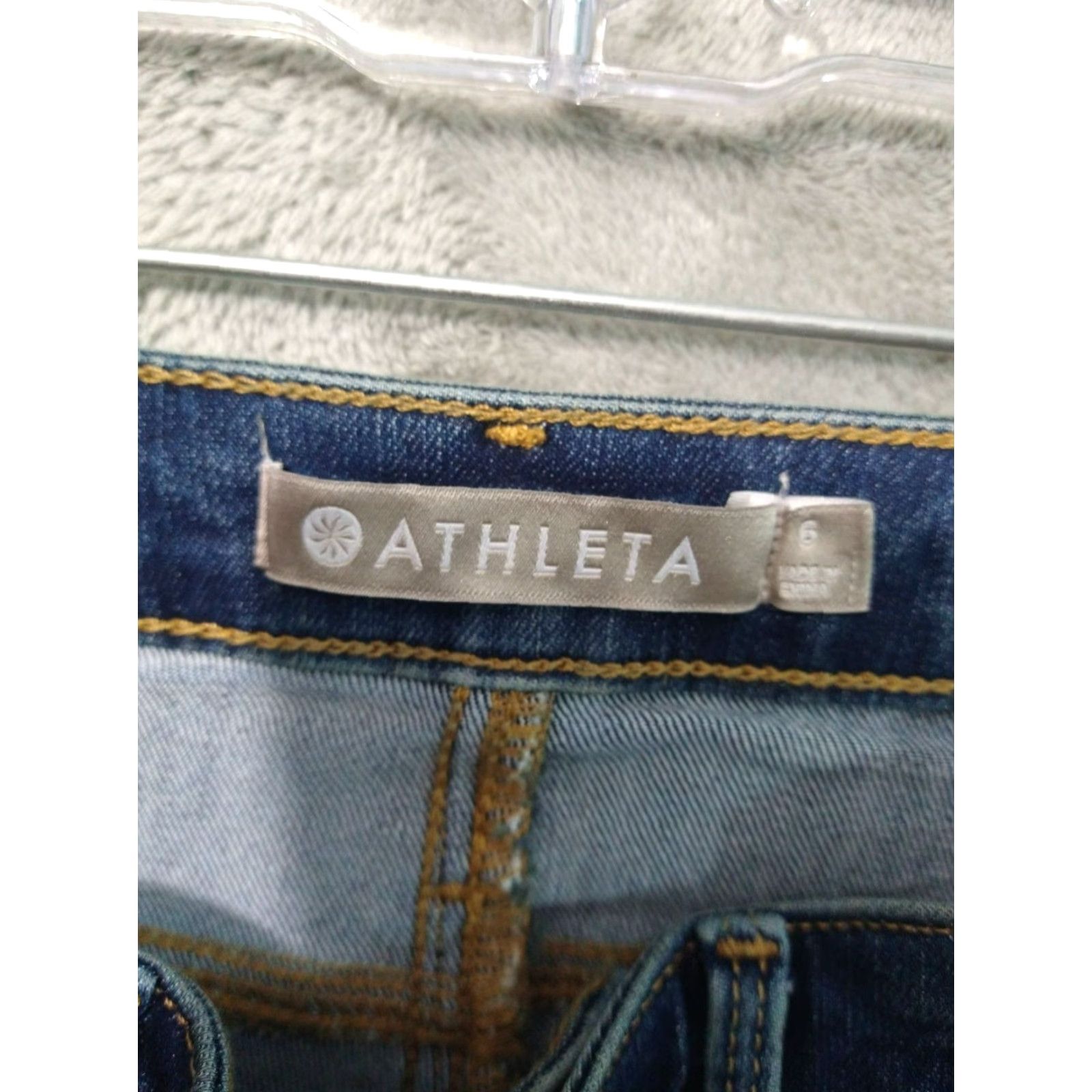 Athleta Athleta Jeans Womens 6 Blue Denim Sculptek Ultra Skinny Mid Rise Stretch Size 28" / US 6 / IT 42 - 7 Thumbnail