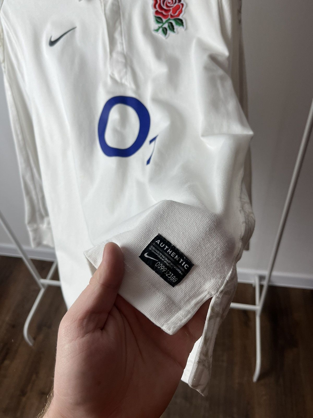 Nike × Vintage Vintage Nike O2 Longsleeve Shirt England Rugby Jersey Size US XL / EU 56 / 4 - 8 Thumbnail
