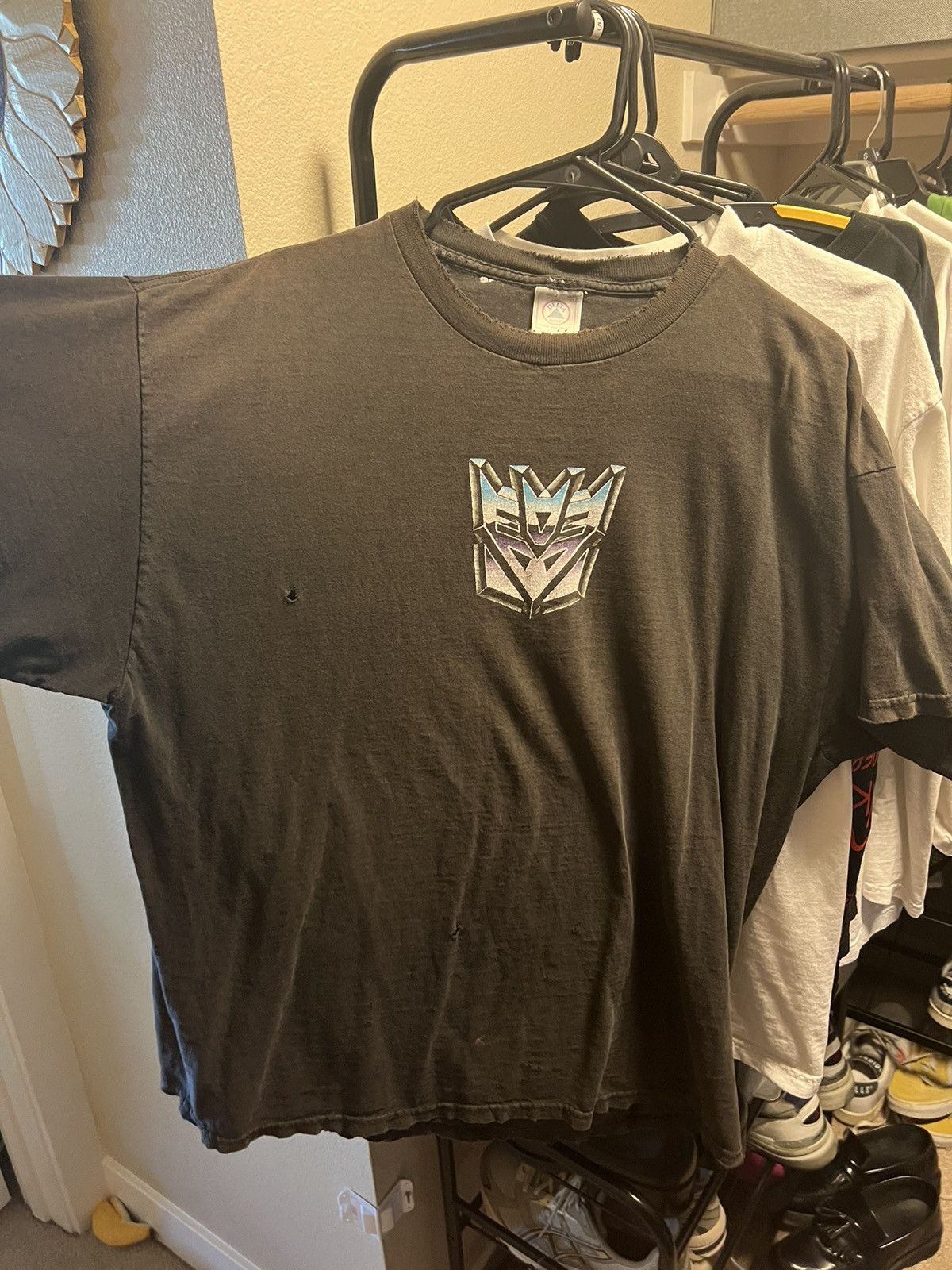 Transformers Thrashed & Faded Vintage Transformer’s Decepticon Logo Size US XL / EU 56 / 4 - 2 Thumbnail
