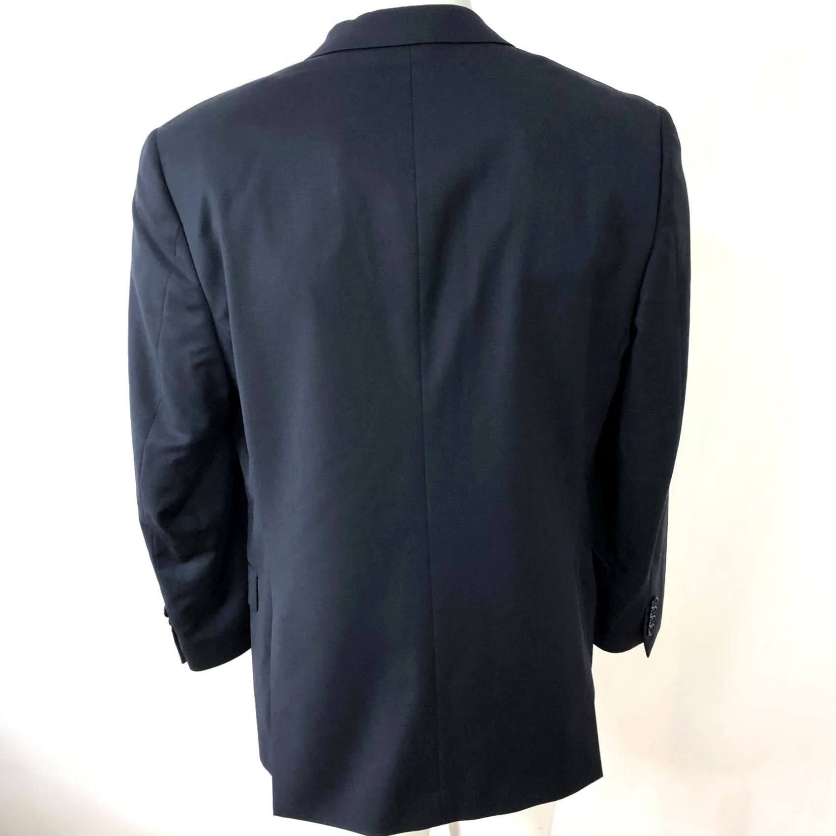 John Varvatos John Varvatos U.S.A. Blazer Sport Coat Jacket Blue 40 R Wool Button-Front Notch Lapel Double-Vented Men Size 40R - 3 Thumbnail