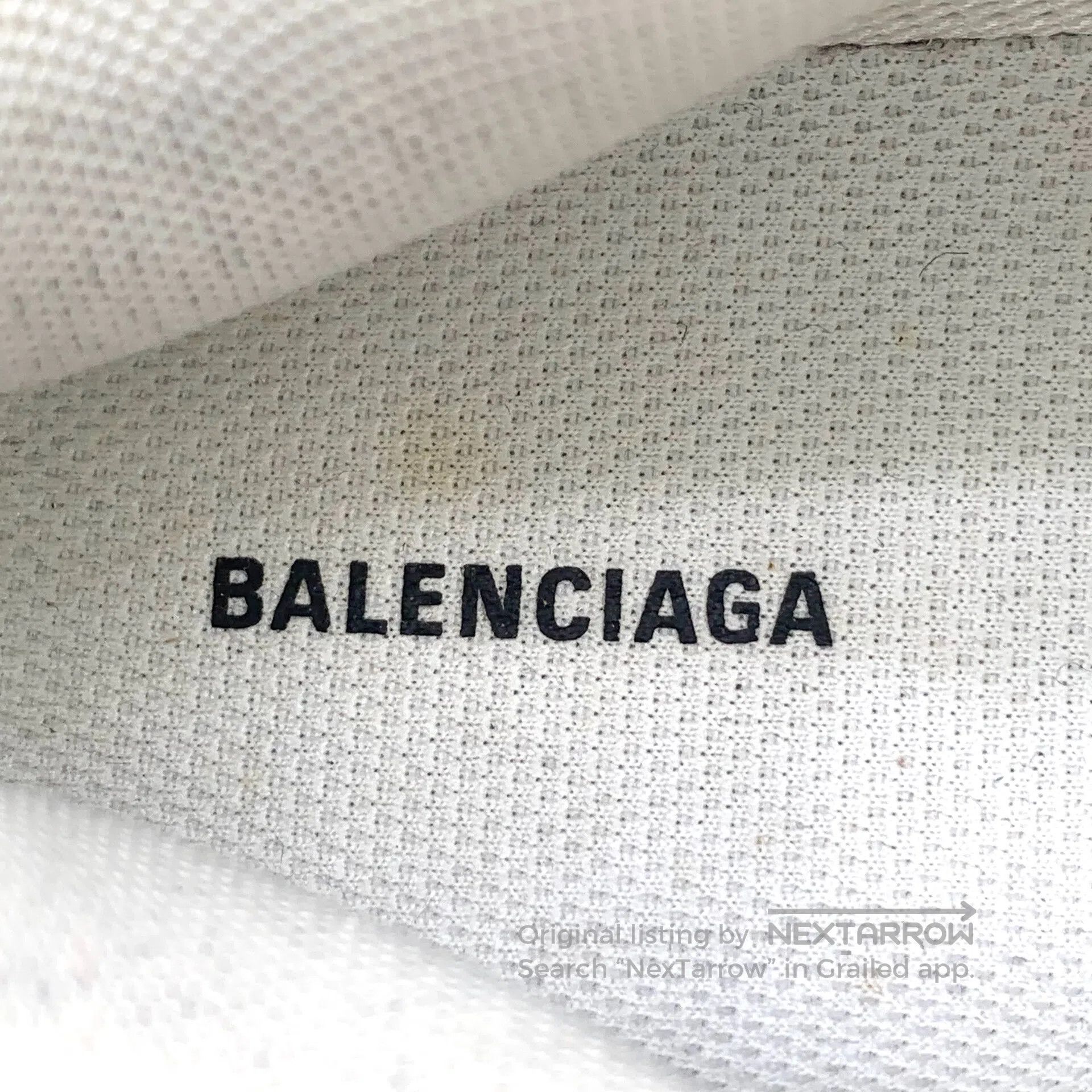 Balenciaga Balenciaga White Mesh Breathable Lace-Up Casual Flat Dad S Size US 4.5 / IT 34.5 - 7 Thumbnail