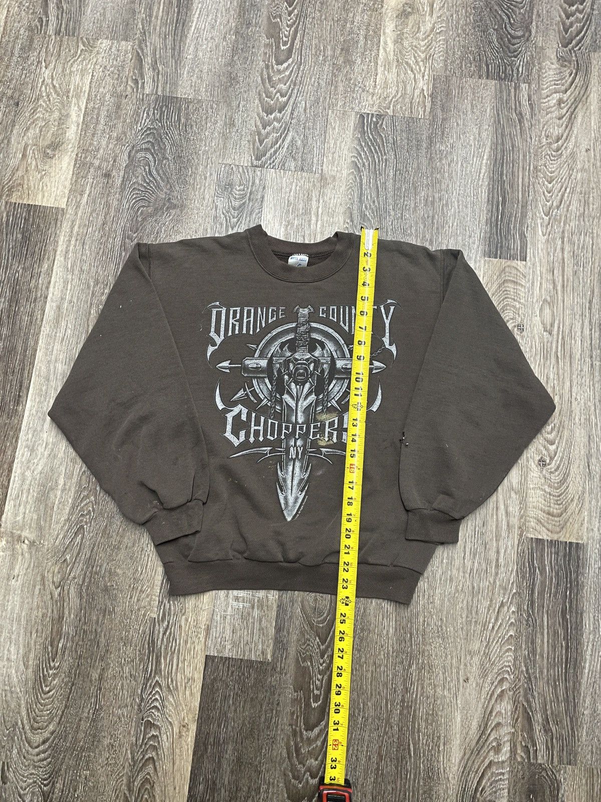 West Coast Choppers Orange County Choppers Faded Crewneck Size US M / EU 48-50 / 2 - 13 Thumbnail