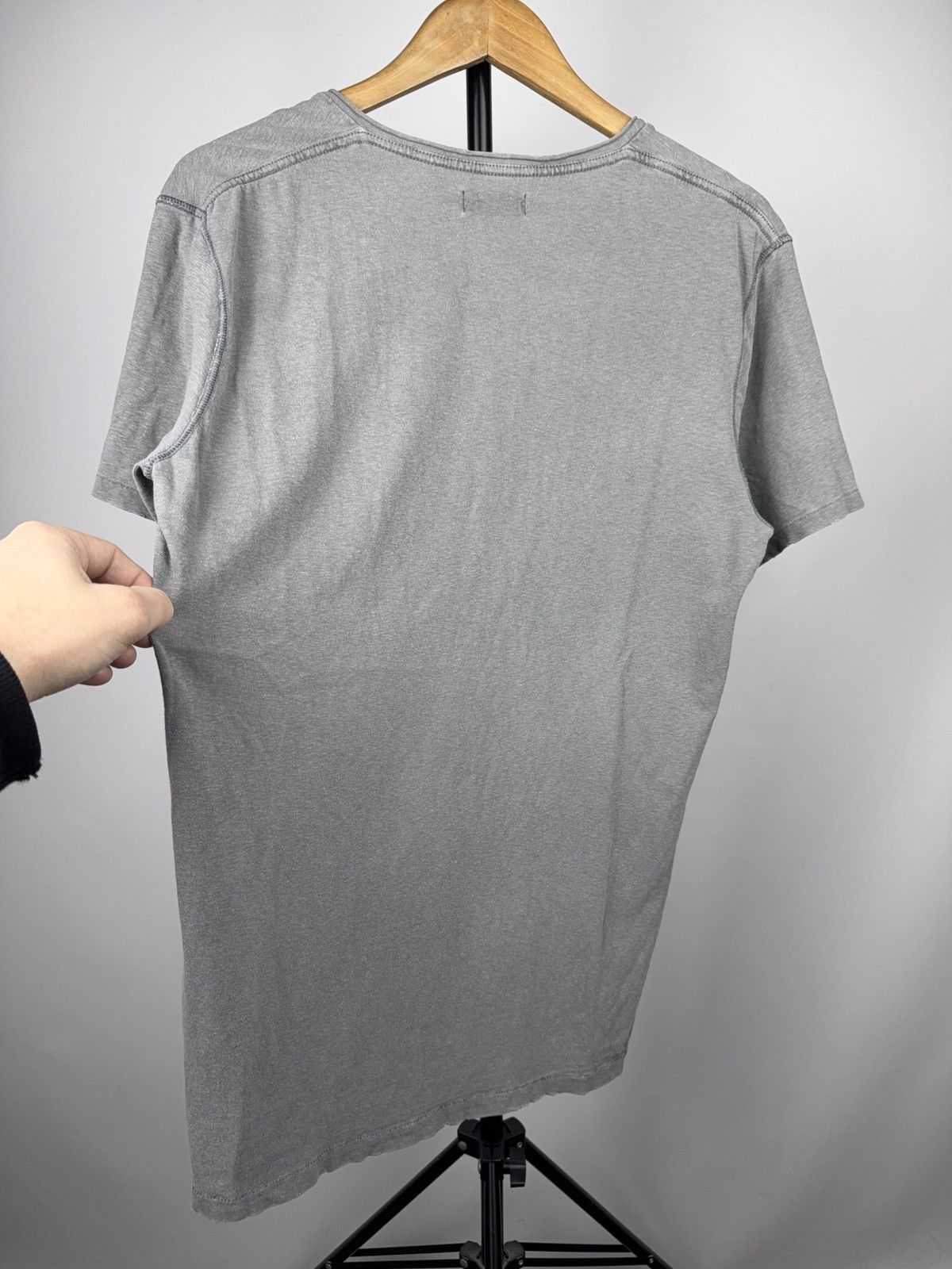 Harley Davidson Rude Riders Vintage Washed Biker Moto 00s V-Neck Tee Grey M Size US M / EU 48-50 / 2 - 12 Thumbnail