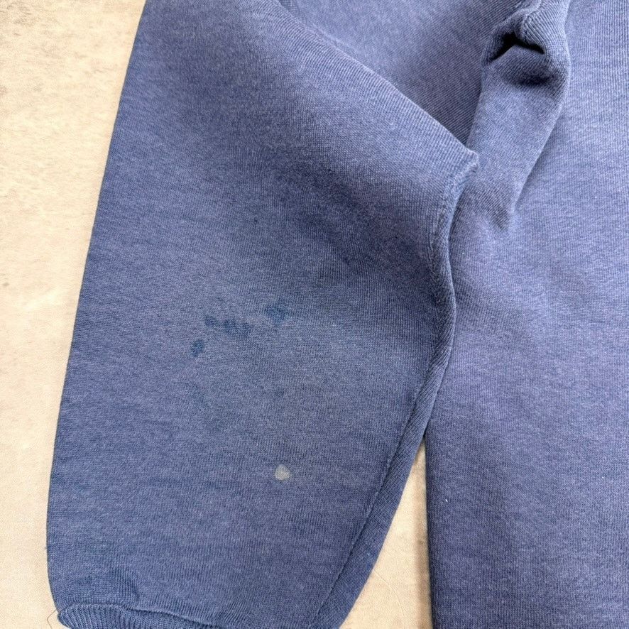 Russell Athletic × Vintage Vintage Russell Athletic Distressed Blue Crewneck Sweatshirt Size US L / EU 52-54 / 3 - 6 Thumbnail