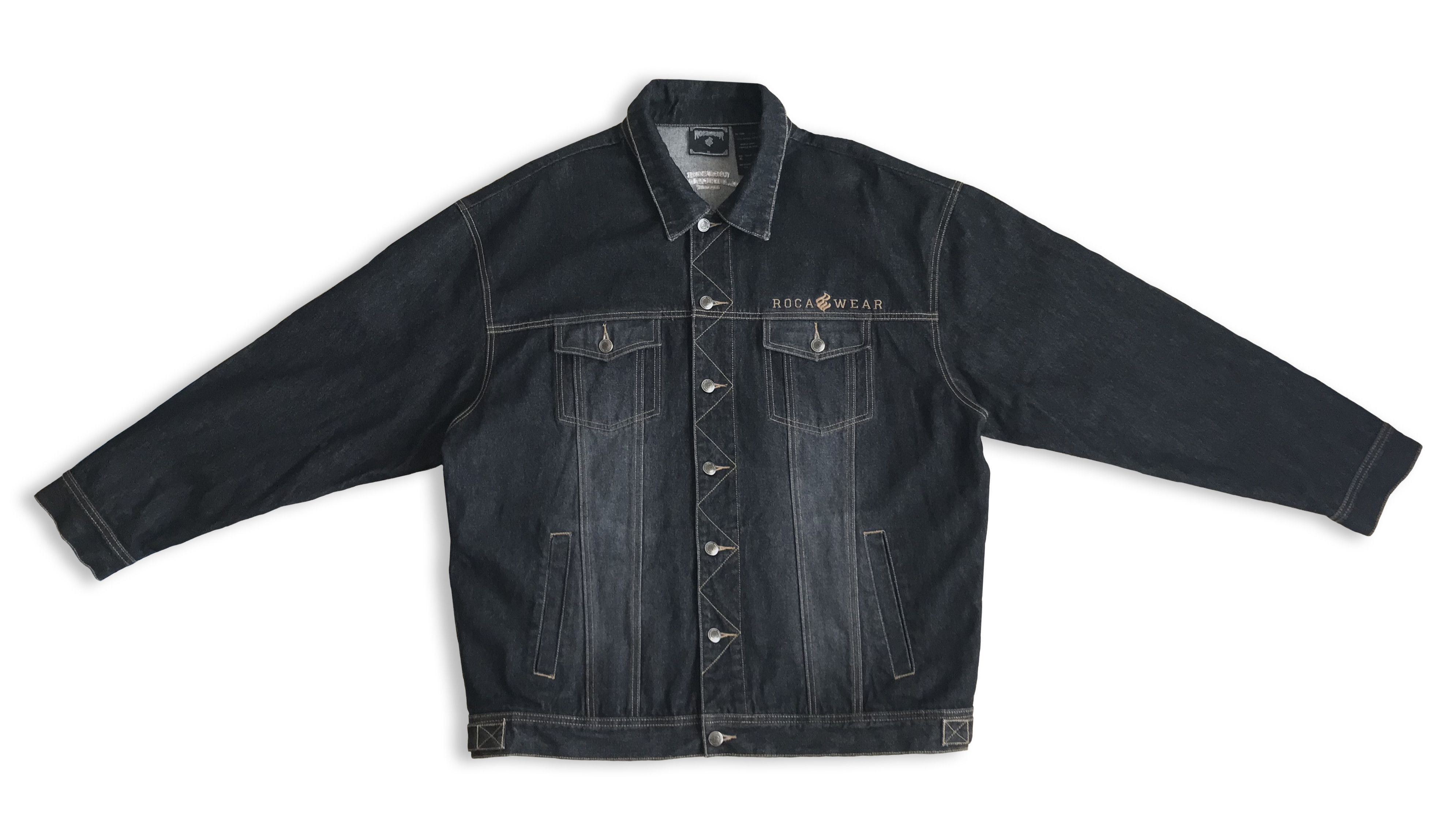 Rocawear Vintage 90s ROCAWEAR Jacket Denim Jeans Jay Z Rap SAMPLE Size US XL / EU 56 / 4 - 6 Thumbnail