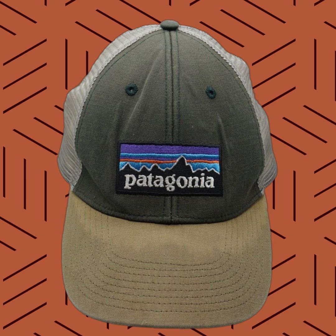 Patagonia Patagonia P-6 Logo LoPro Trucker Hat Olive Brim Mens Size ONE SIZE - 1 Thumbnail