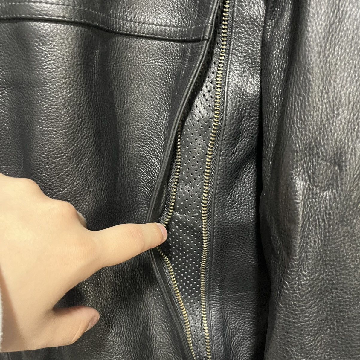 Harley Davidson VINTAGE HARLEY DAVIDSON AURORAL SKULL GRUNGE LEATHER JACKET Size US XL / EU 56 / 4 - 8 Thumbnail