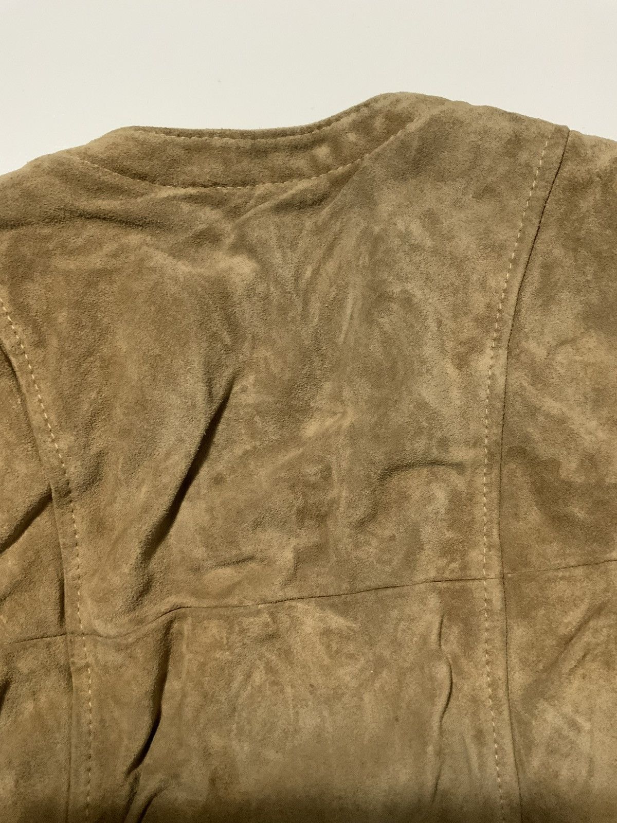 Vintage VTG 70s 80s Sears Leather Suede Sherpa Western Vest Jacket Size US M / EU 48-50 / 2 - 7 Thumbnail