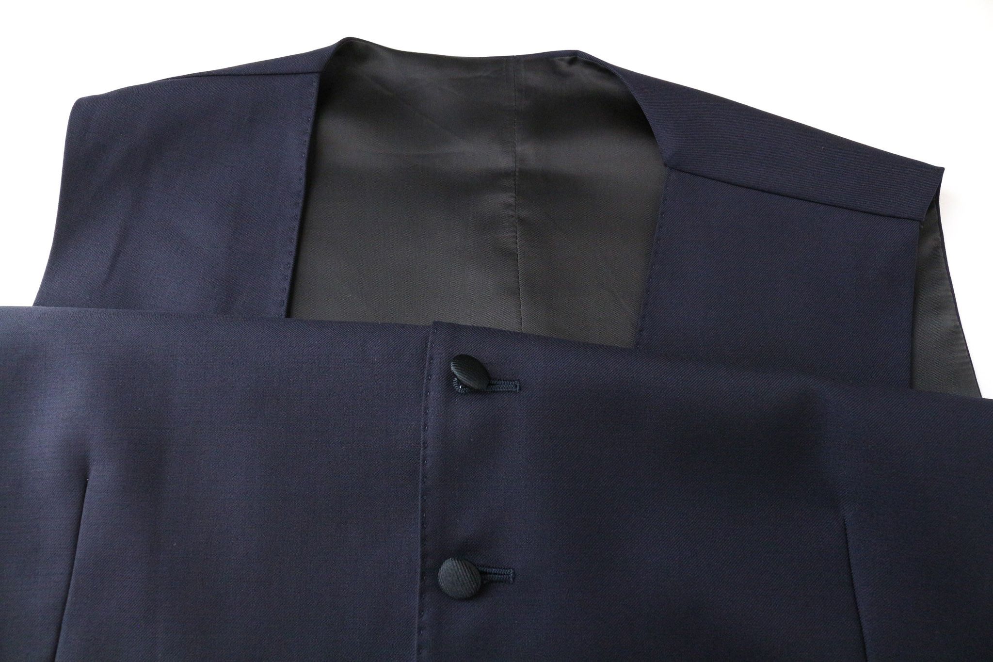 Suitsupply FERRARA UK42S Navy Wool Waistcoat Suit 75156 Size 42S - 7 Thumbnail