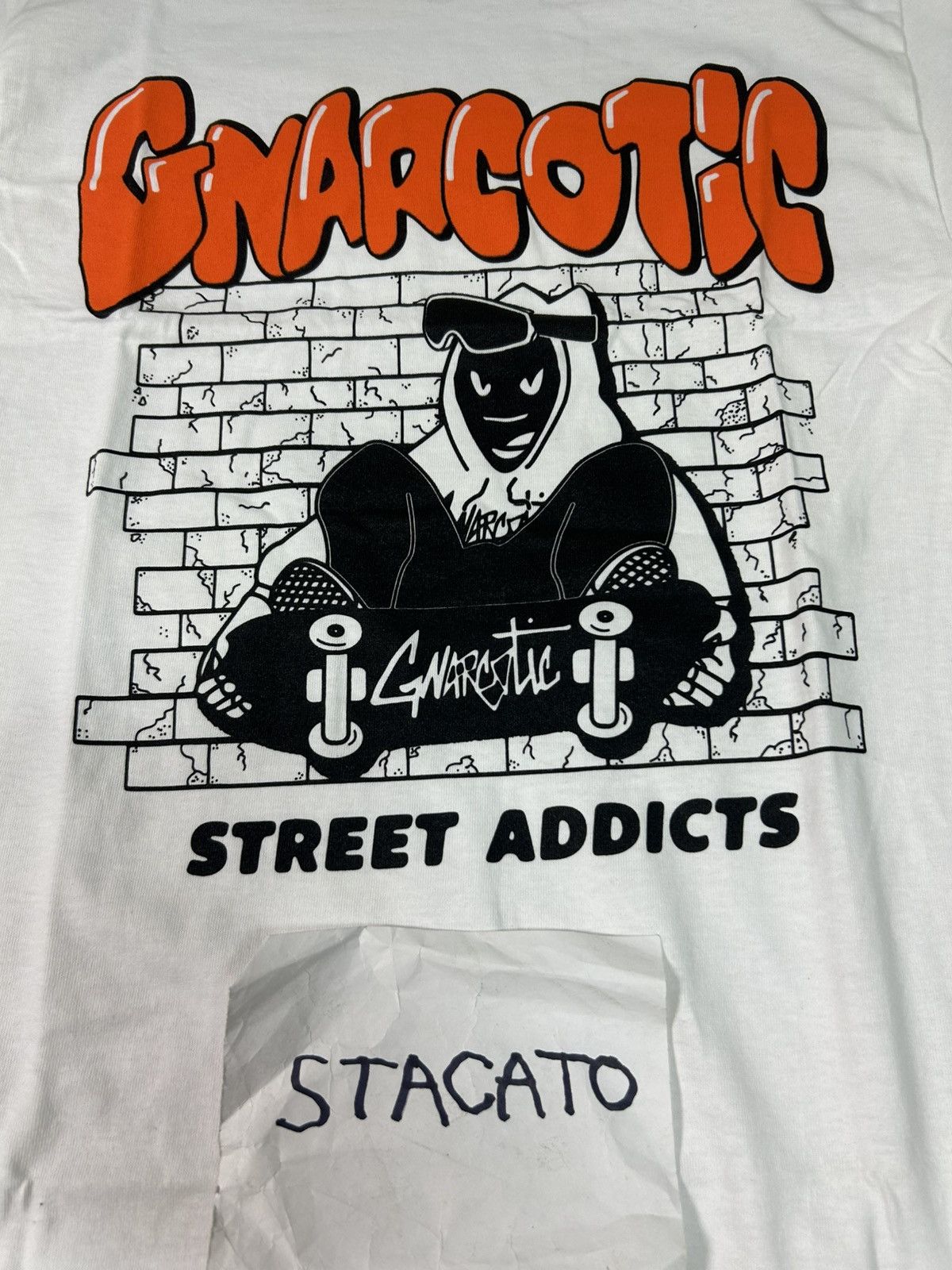 Gnarcotic Gnarcotic Lil Gnar Street Addicts Tee White Size US S / EU 44-46 / 1 - 3 Thumbnail