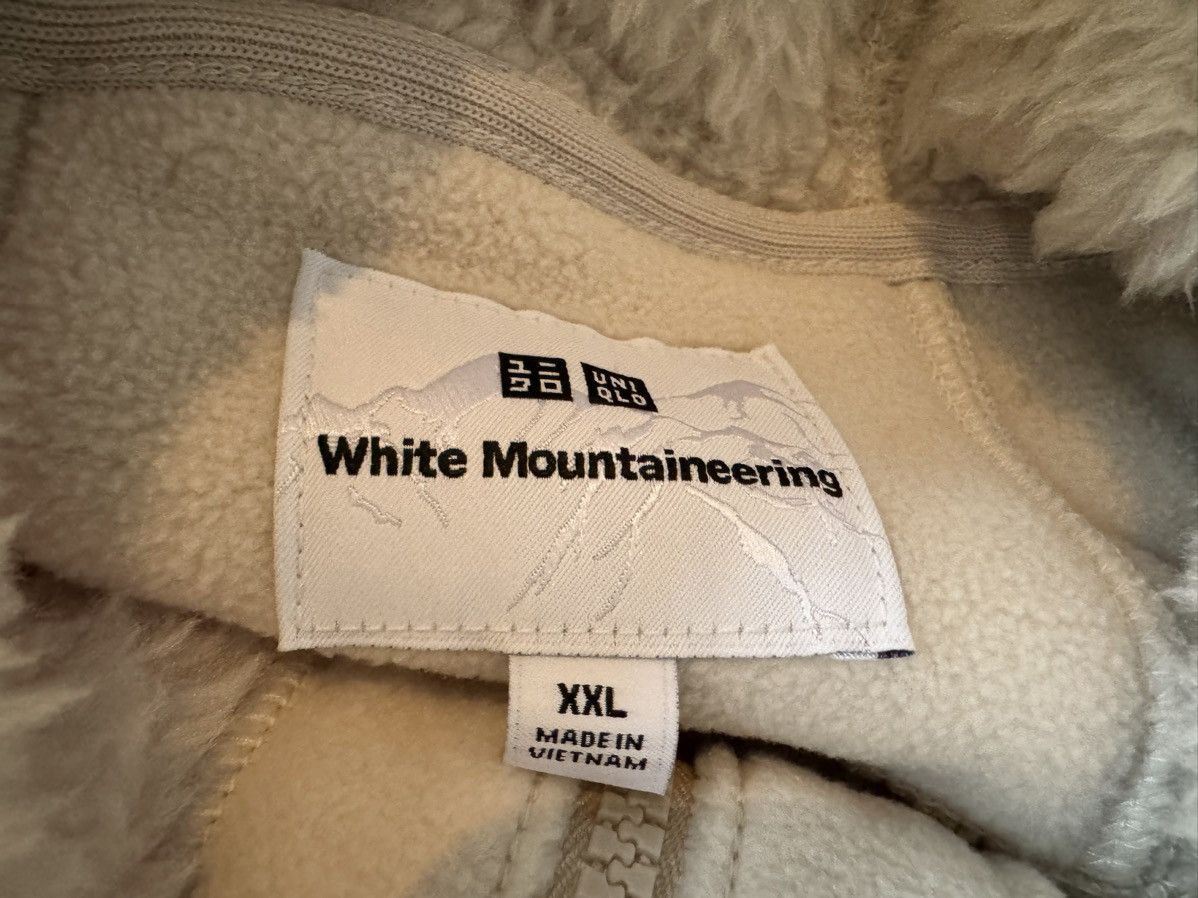 Uniqlo × White Mountaineering 2XL White Fleece Long-Sleeve Hoodie Pullover Jacket Coat XXL Size US XXL / EU 58 / 5 - 11 Thumbnail