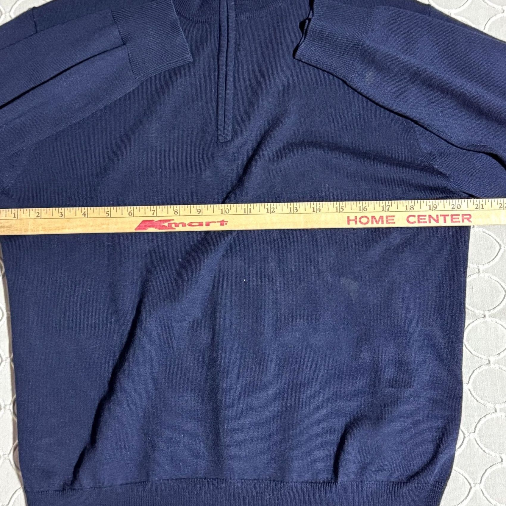 Peter Millar VINTAGE? No. Peter Millar Sweater Mens M Navy Blue Merino Wool 1/4 Zip Golf Pullover Phoenix Open Mens Size US M / EU 48-50 / 2 - 6 Thumbnail