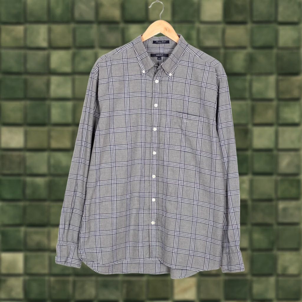 Gant GANT Maine Twill E-Z Fit Shirt Men Size XL Long Sleeve Check VR4024 Size US XL / EU 56 / 4 - 1 Thumbnail