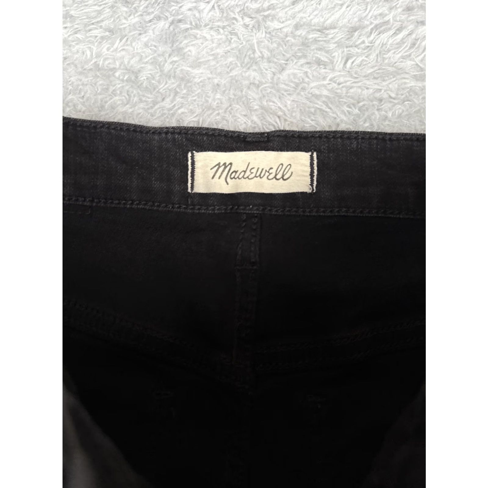 Madewell Madewell Jeans Womens 27 Black 10" Roadtripper High Rise Skinny Distressed Knee Jeans Size 27" / US 4 / IT 40 - 6 Thumbnail