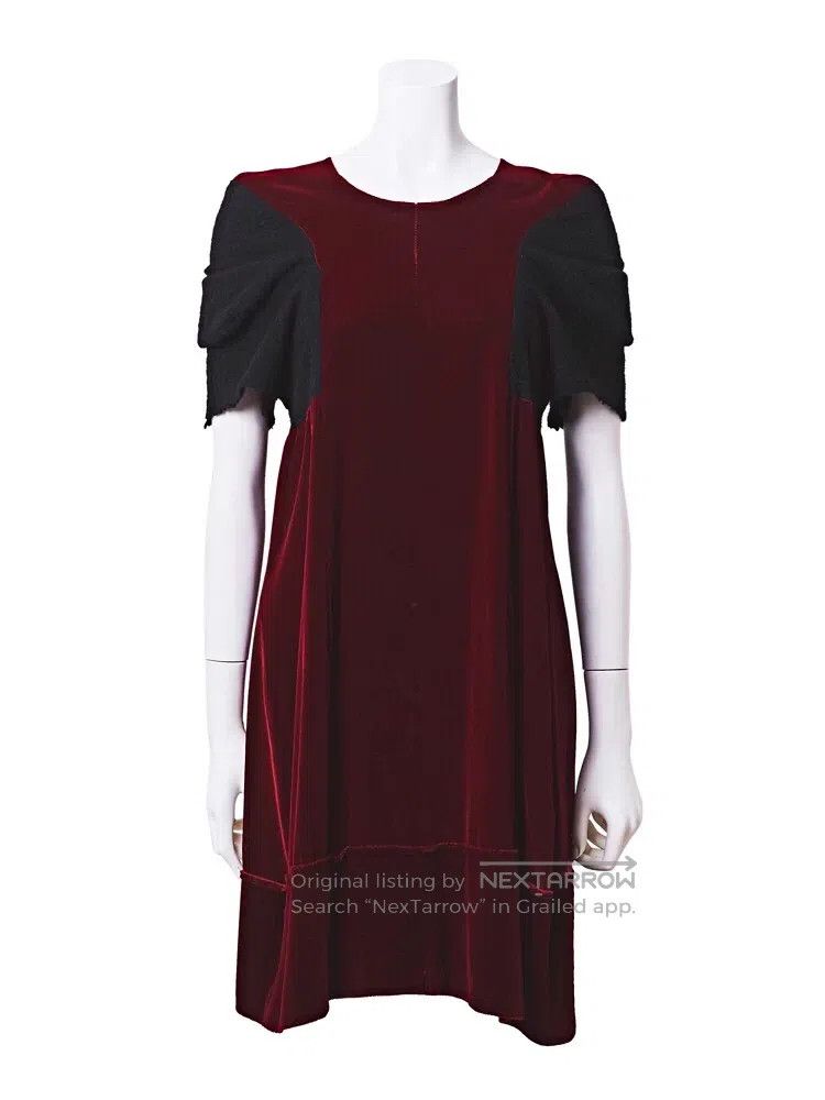 Comme des Garcons Comme Des Garcons Fulling Period Wine Red Velvet Patchwork Size M / US 6-8 / IT 42-44 - 2 Thumbnail