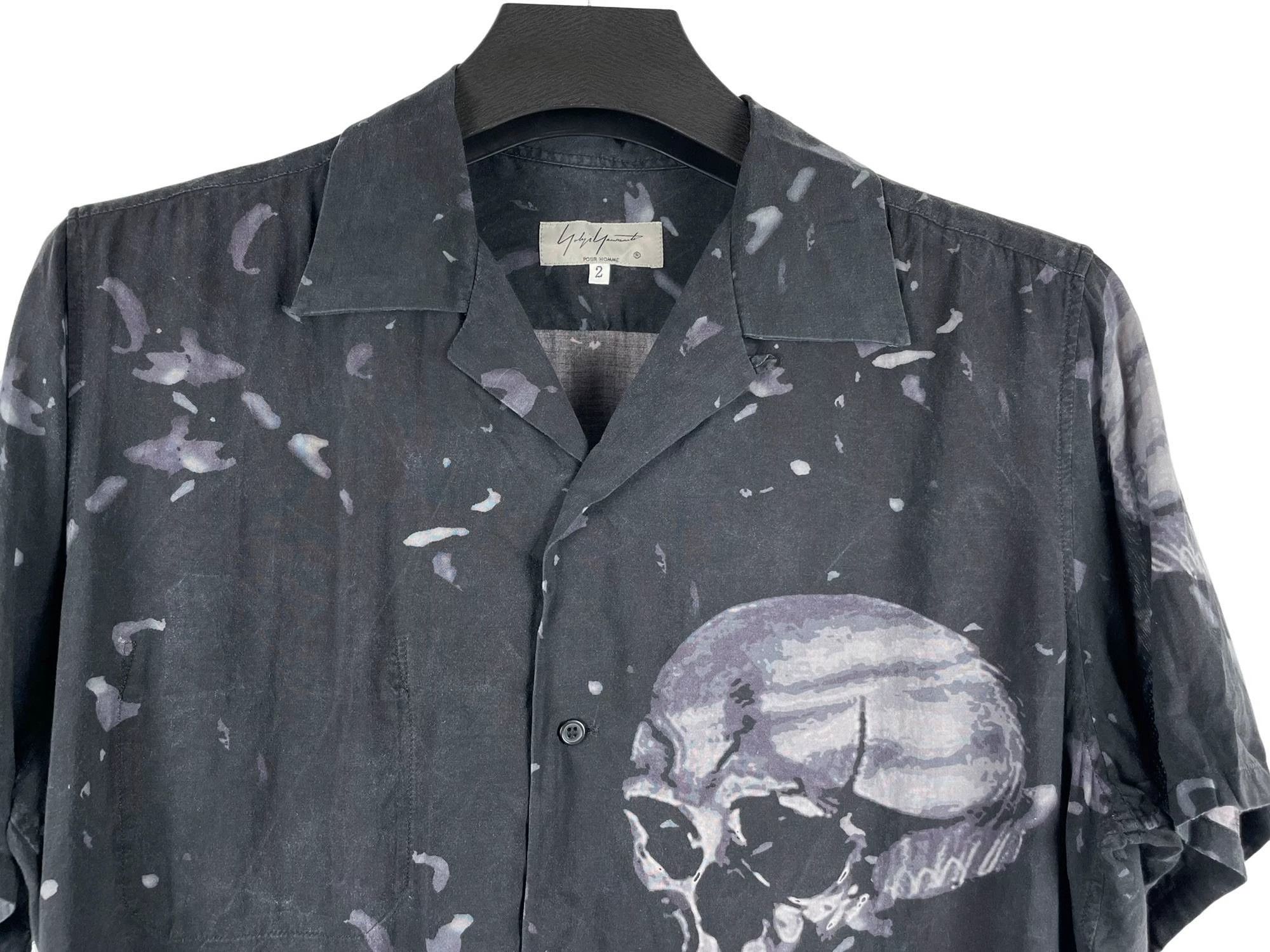 Yohji Yamamoto Yohji Yamamoto SS16 Tencel Skull Shirt Size 2 Size US M / EU 48-50 / 2 - 3 Thumbnail