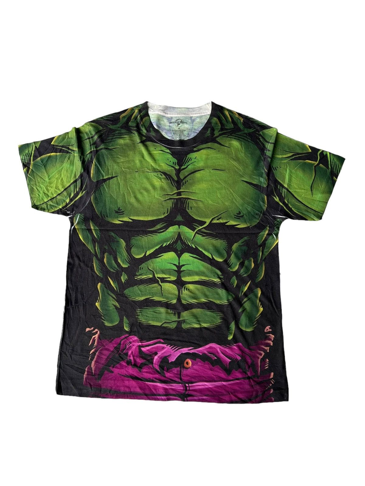 Marvel Comics Vtg Marvel Universal Studio Hulk Overprint FullPrint Shirt Size US M / EU 48-50 / 2 - 3 Thumbnail