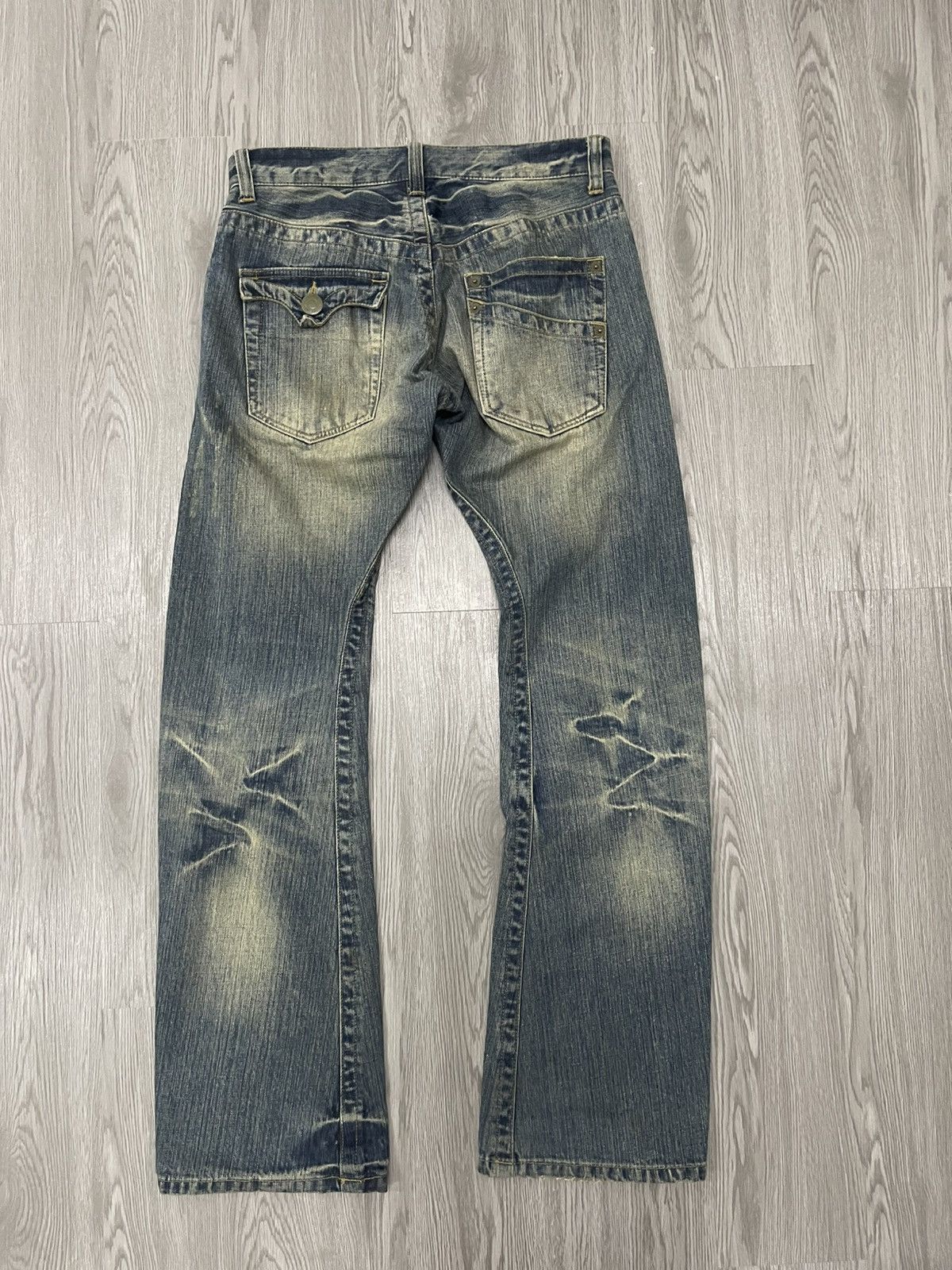 Japanese Brand RATTLE TRAP BOOT CUT Distressed Denim Size US 32 / EU 48 - 3 Thumbnail