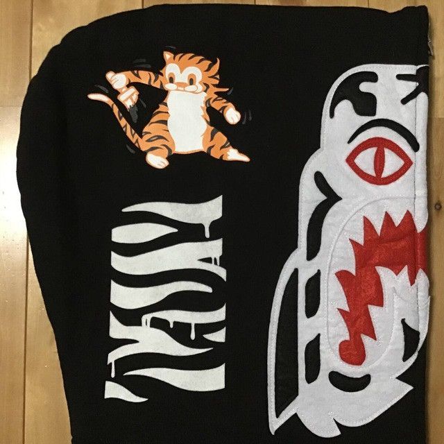 BAPE White Tiger full zip hoodie a bathing ape