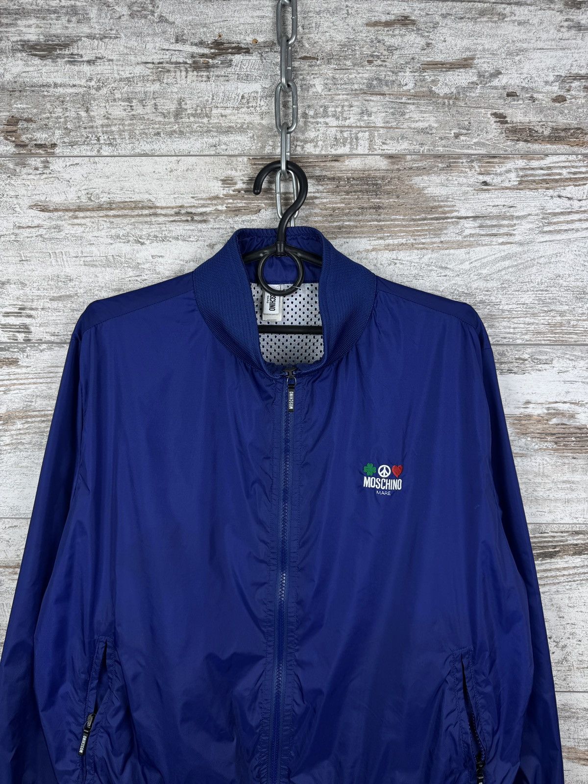 Moschino Mens Vintage Moschino mare nylon jacket size M blue rare Size US M / EU 48-50 / 2 - 2 Thumbnail