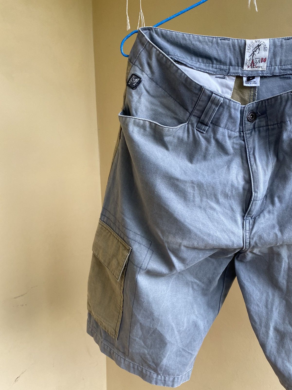 Mambo × Vintage Rare! Vintage 1990’s Mambo Night Voltage Cargo Shorts Size US 32 / EU 48 - 11 Thumbnail
