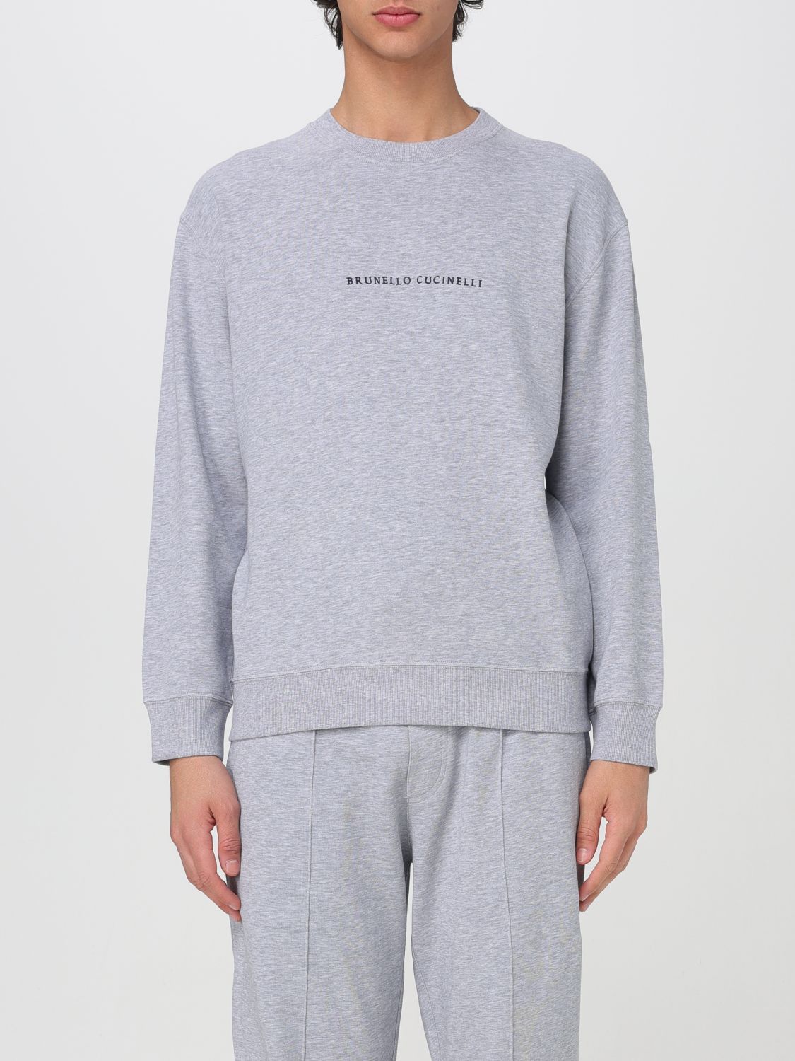 image of Brunello Cucinelli Sweatshirt Men Grey (Size Large)
