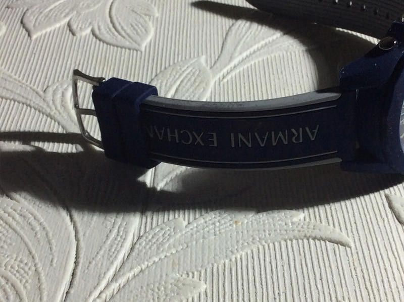 Armani Exchange Armina men's connected blue rubber strap watch Size ONE SIZE - 4 Thumbnail