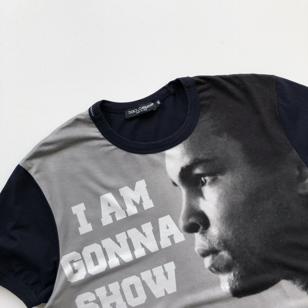 Dolce & Gabbana Dolce & Gabbana Muhammad Ali Full Printed T-Shirt Navy Rare Size US M / EU 48-50 / 2 - 2 Thumbnail