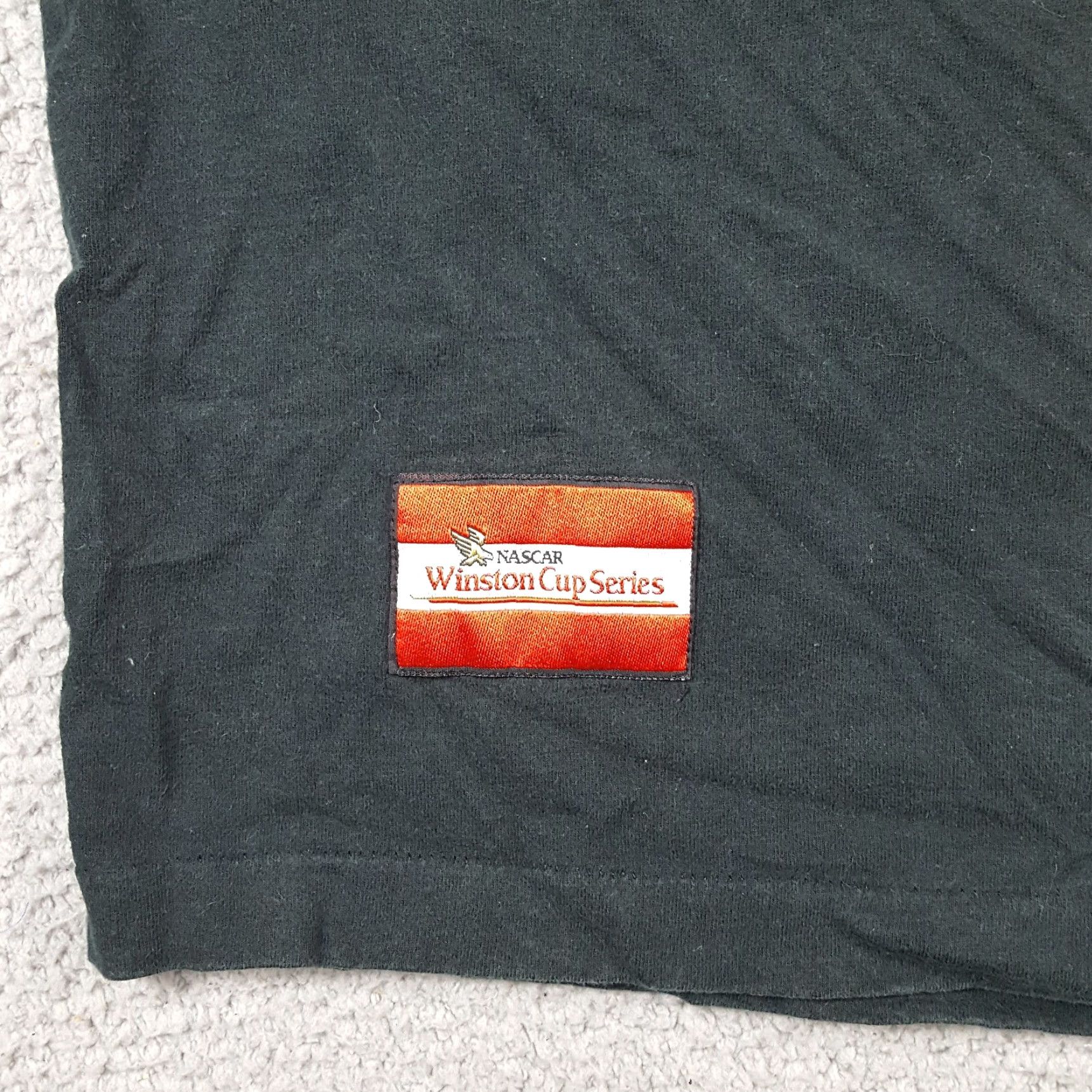 Fruit Of The Loom VINTAGE NASCAR Winston Cup Men's XL Faded Black Pocket Tee T-Shirt Race Shirt Size US XL / EU 56 / 4 - 4 Thumbnail